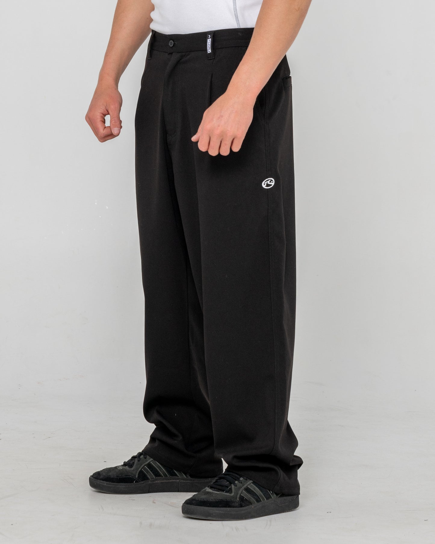 Pantalon Jasper Baggy Pleated Suit Black