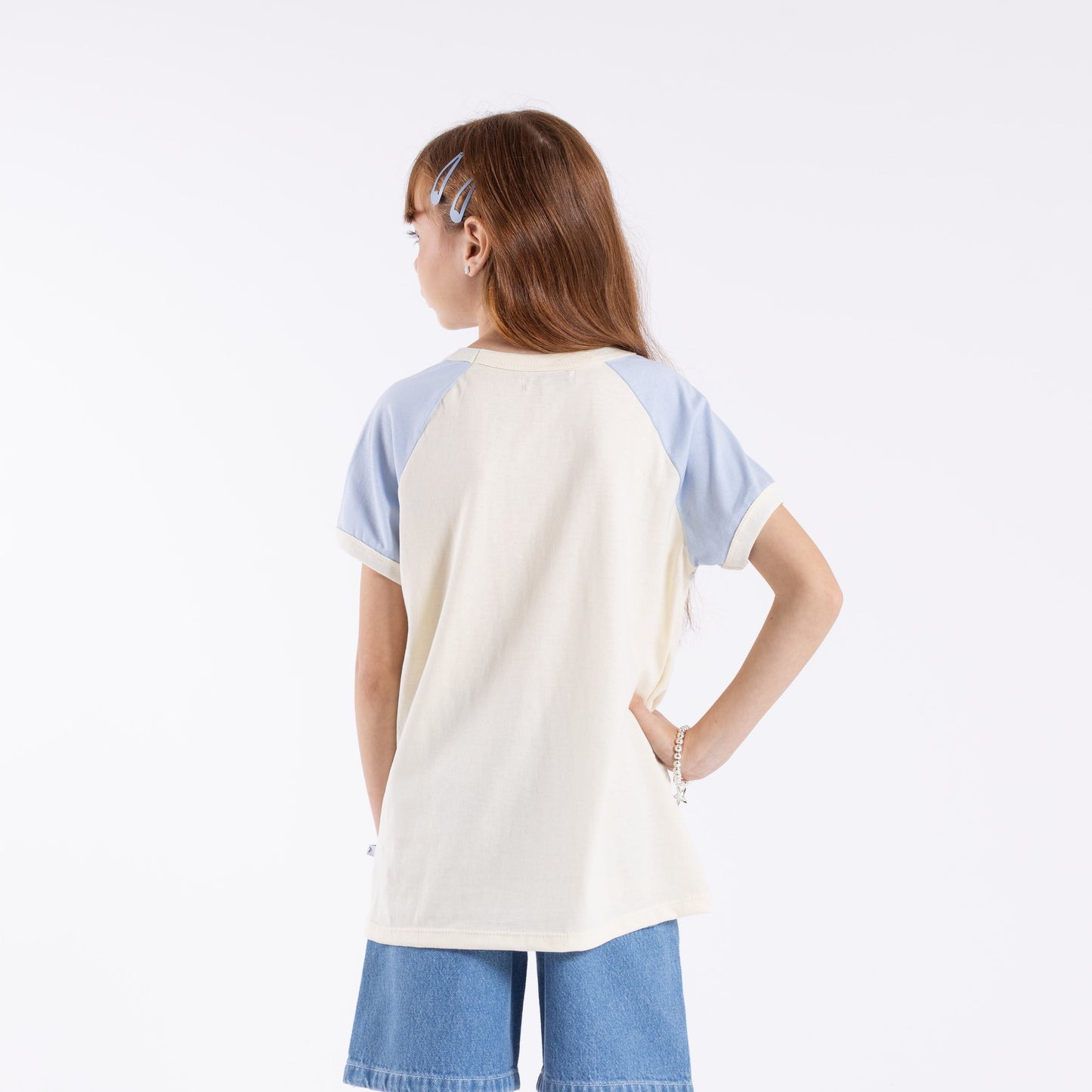 Remera Beau Colourz Oversized Girls Kentucky Blue