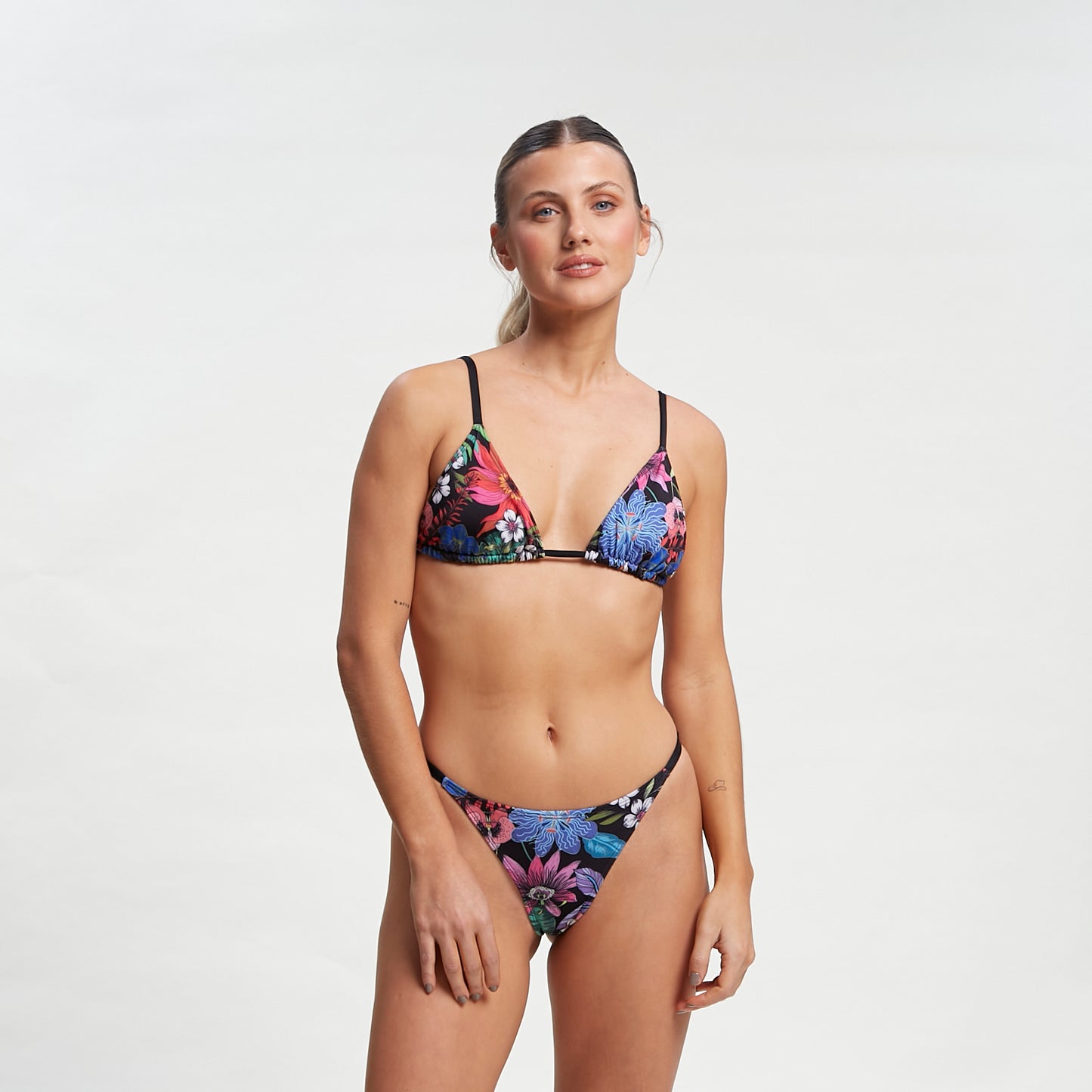 Bikini Alto Black Beach Palm Triang Bik Top Ld Black