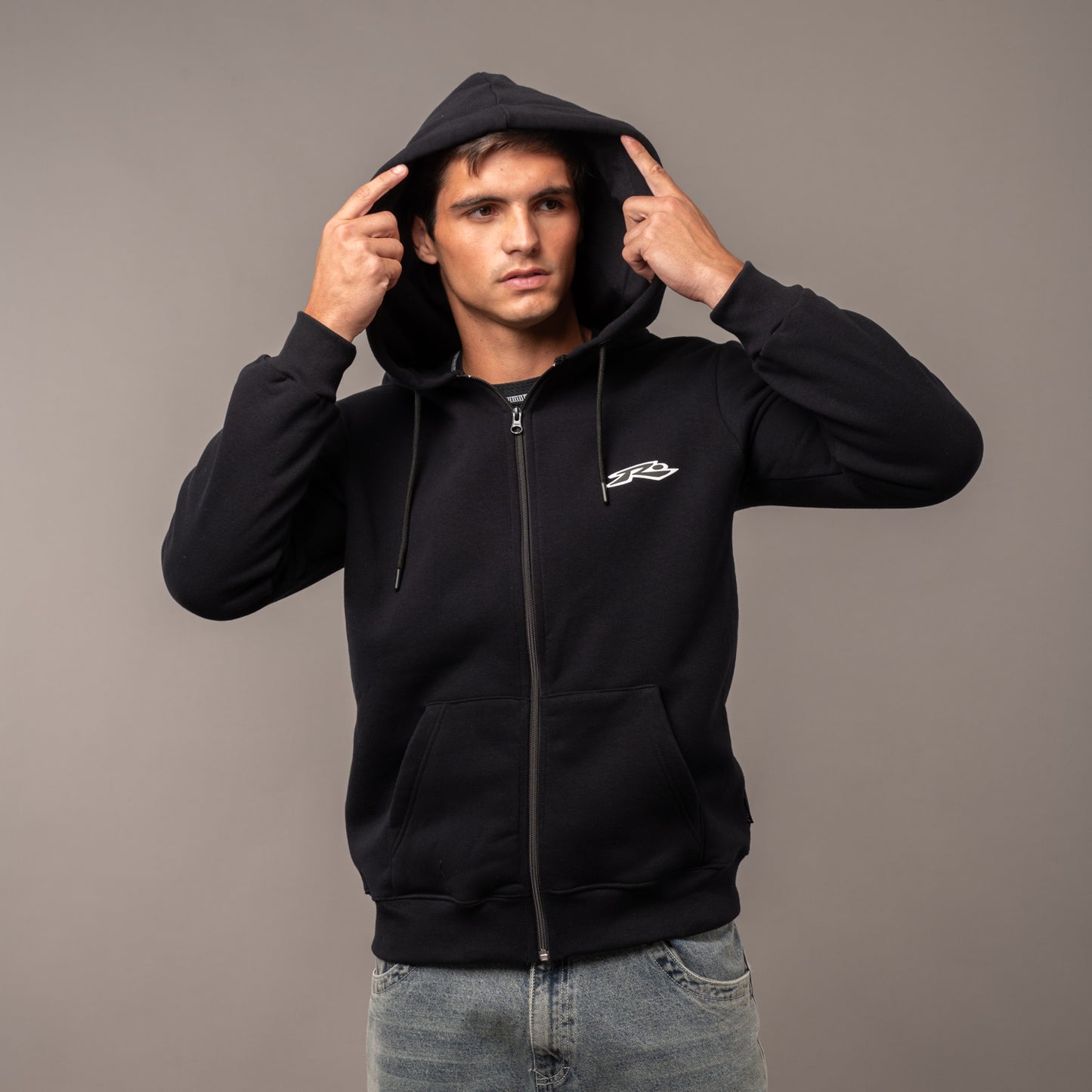 Campera Canguro Registered Black
