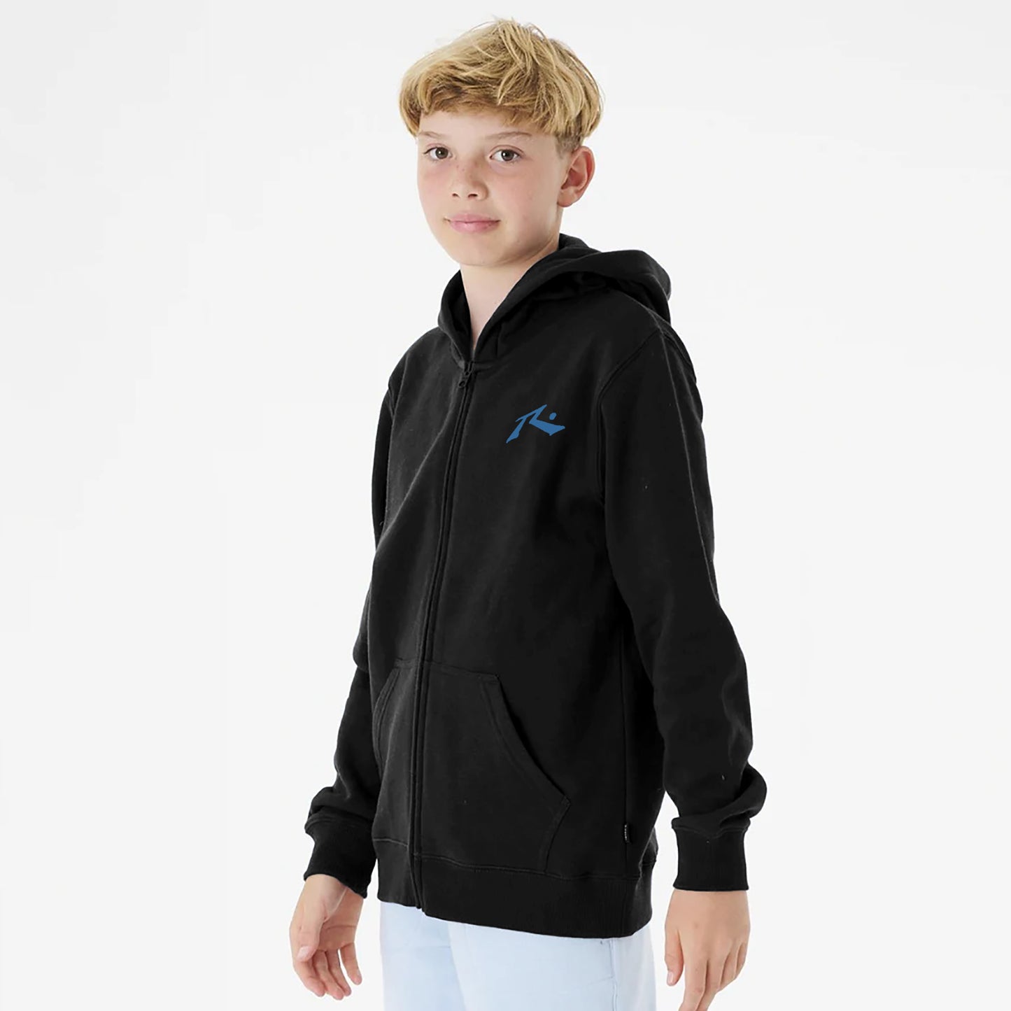 Campera Canguro Rusty Competition Zh Jr Black/Atlantic Blue