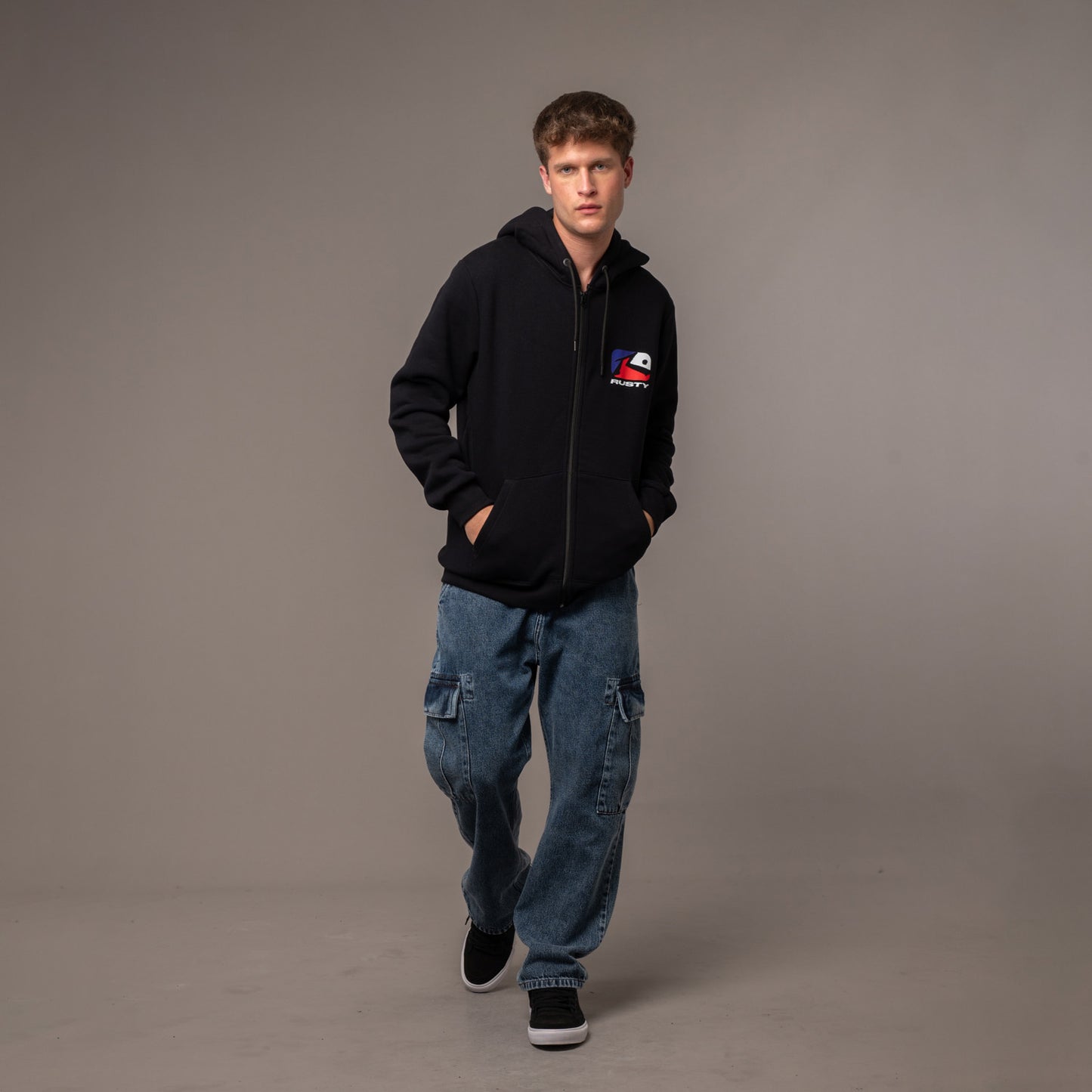 Campera Canguro Phenom Black