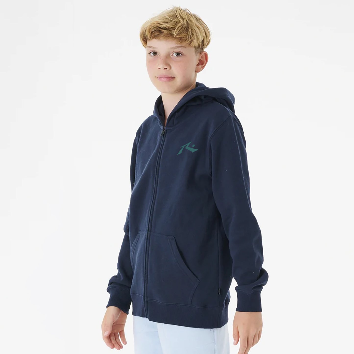 Campera Canguro Rusty Competition Zh Jr Navy/Green Gables