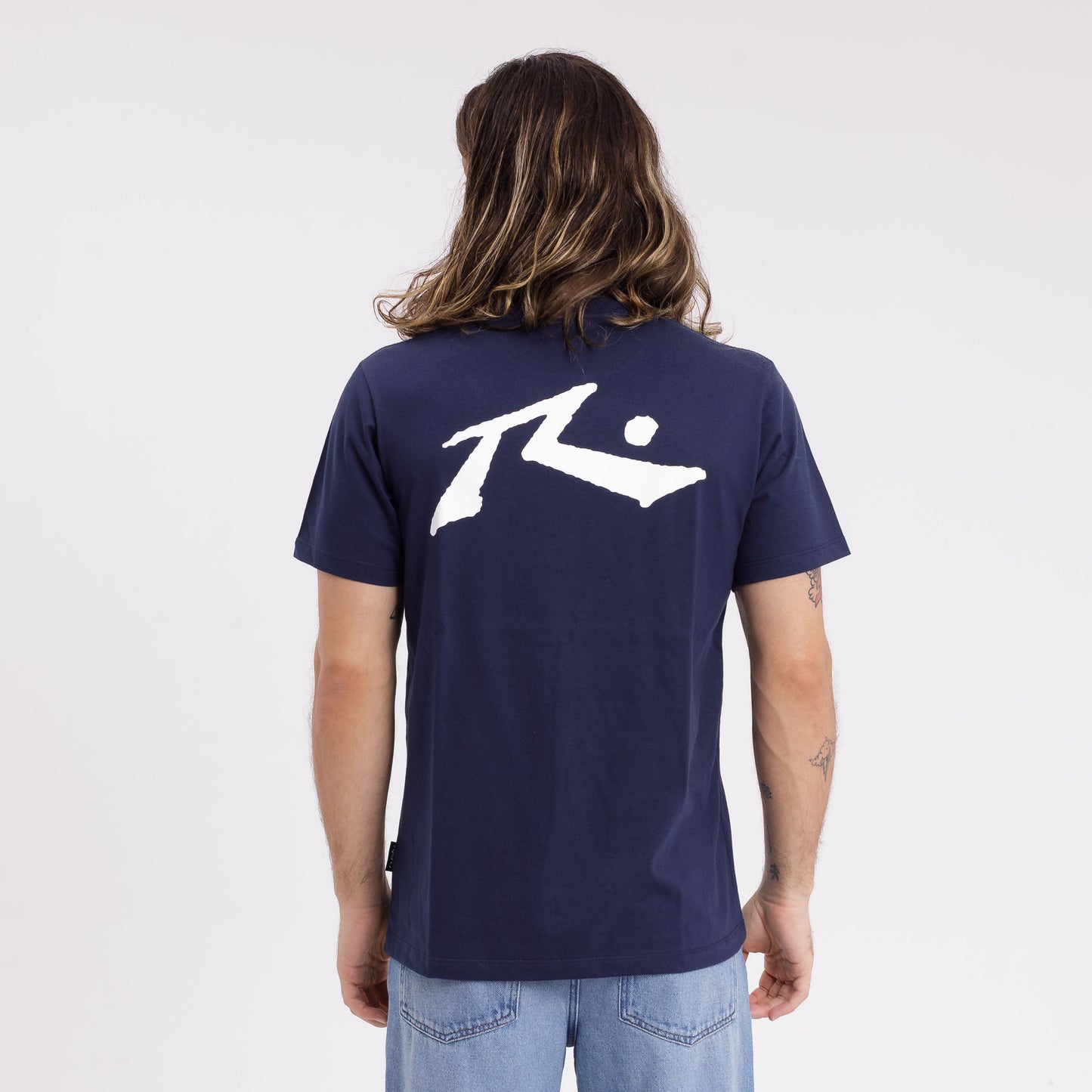 Remera Hombre Rusty Competition Azul Marino