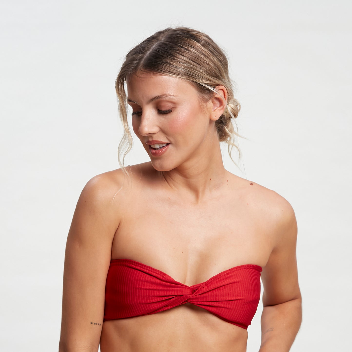 Bikini Alto Connect Twist Bandeau Bik Top Ld Fiesta Red