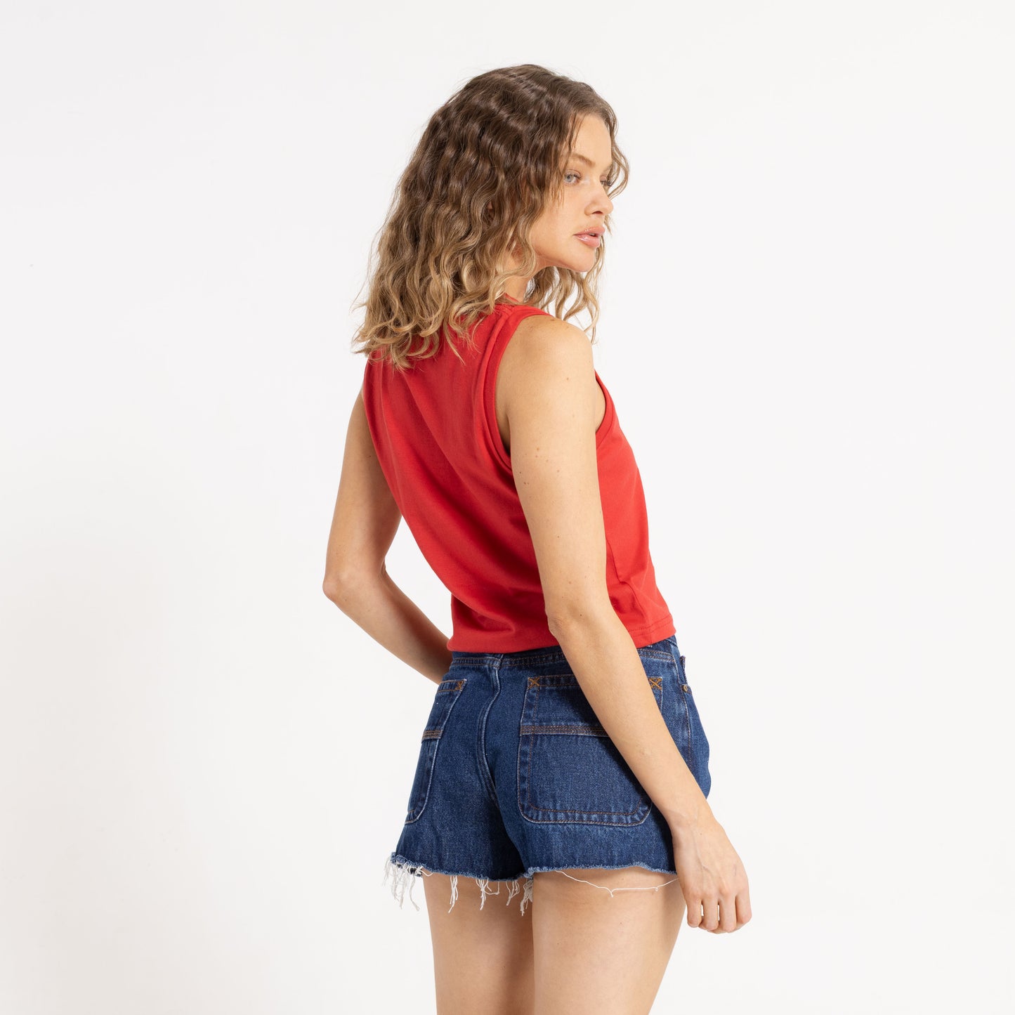 Musculosa Crossroads Fitted Skimmer Saa
