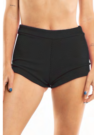 Bikini Bajo Radiant High Waisted Short Ld Black