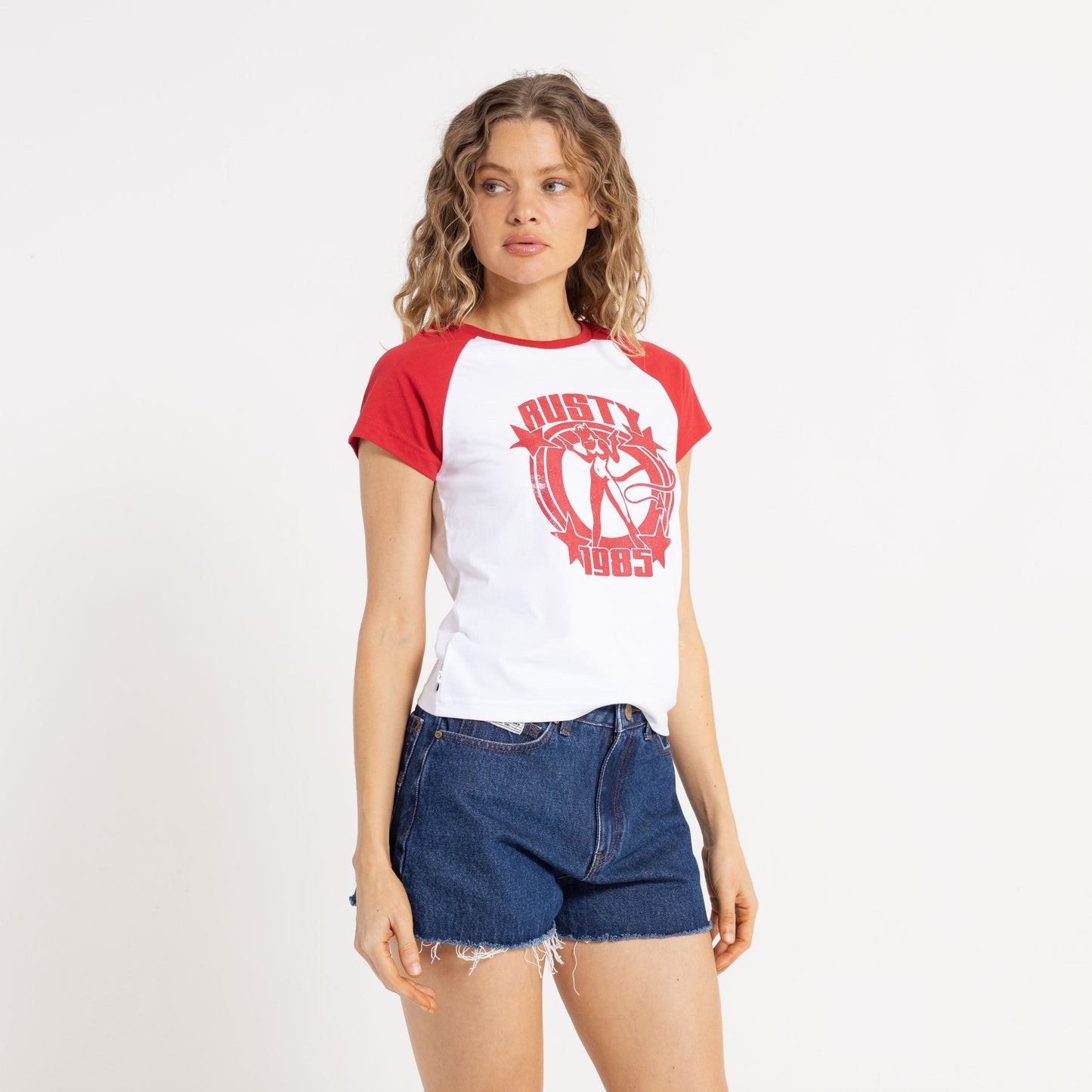 Remera Daring Devil Sleeve Baby White