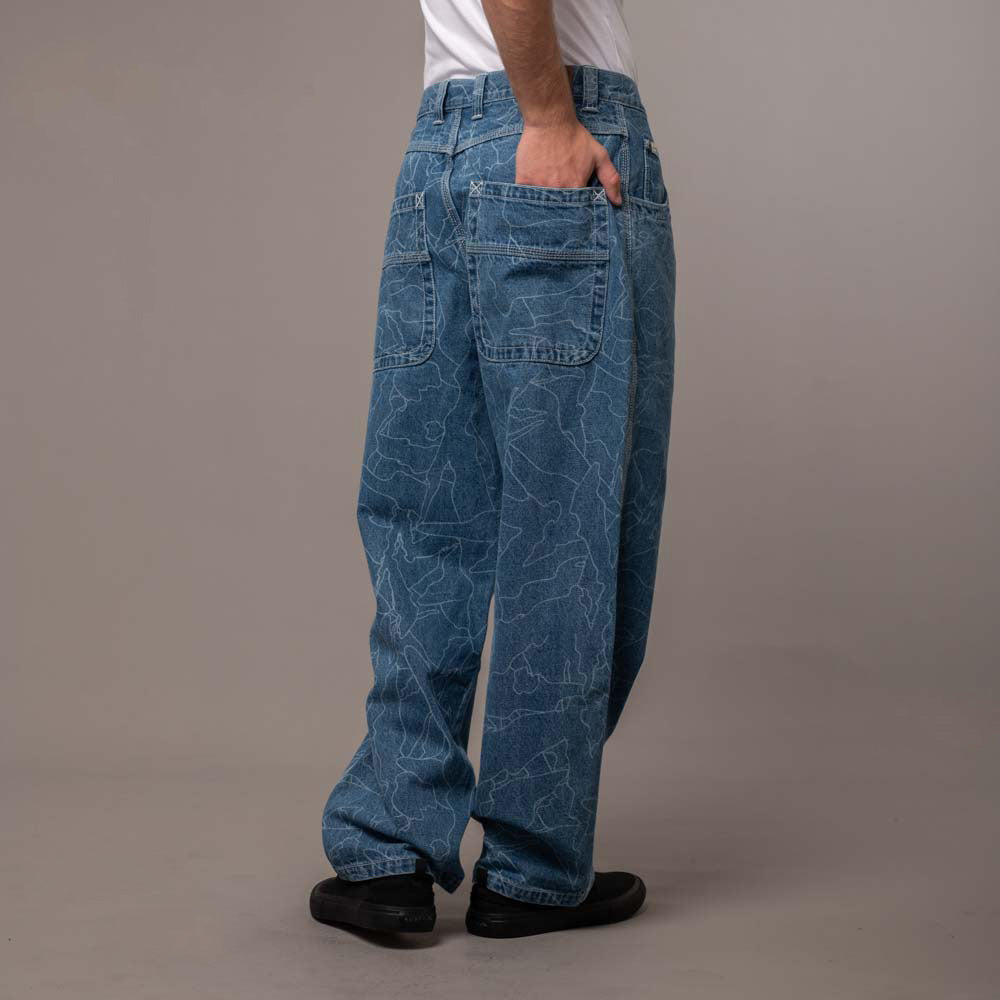 Jean Flip Daddy Laser Tech Middy Blue
