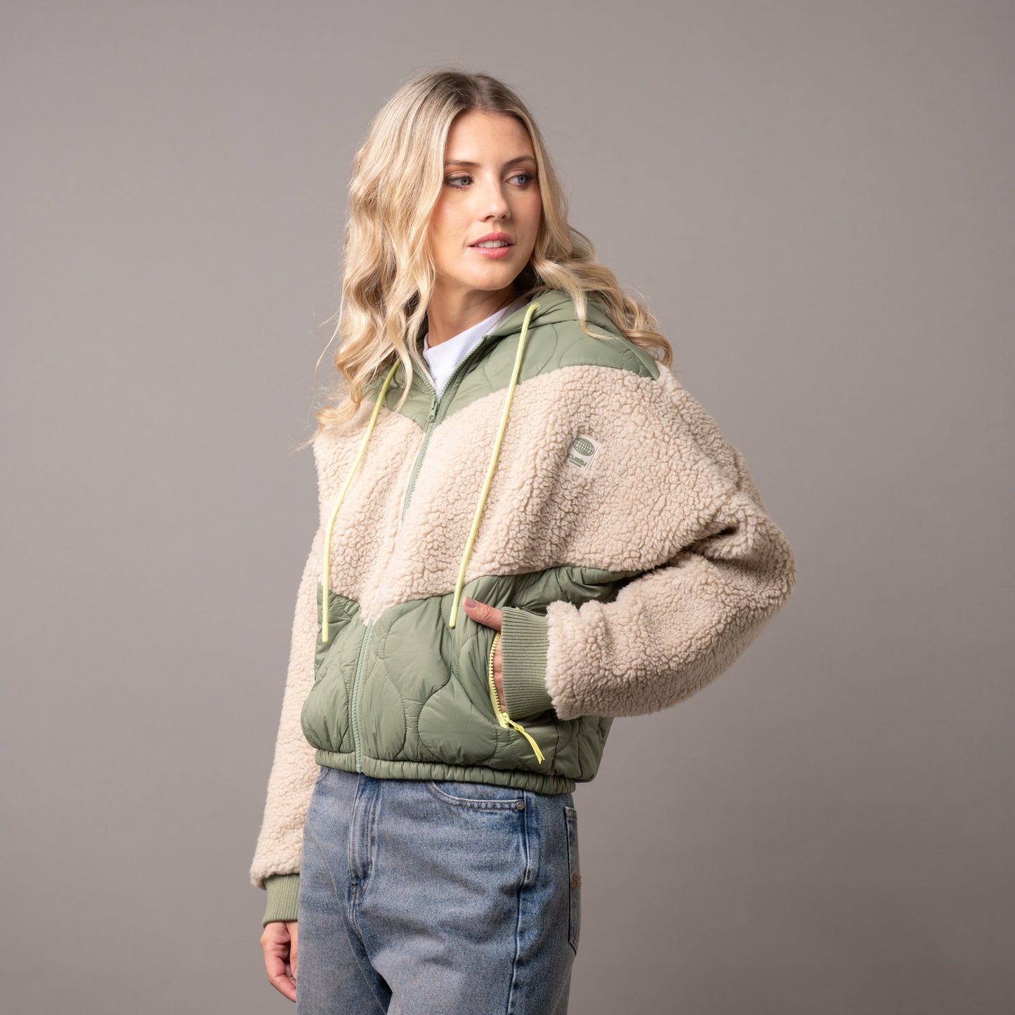 Campera Abrigo Gimme Teddy Oil Green