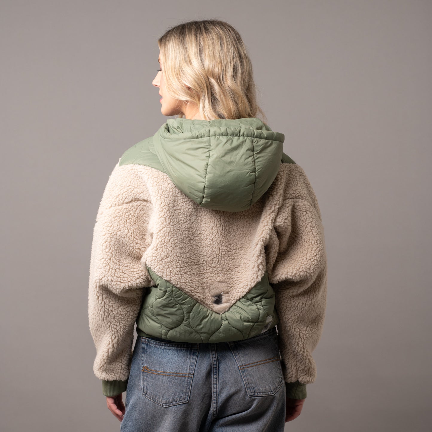 Campera Abrigo Gimme Teddy Oil Green