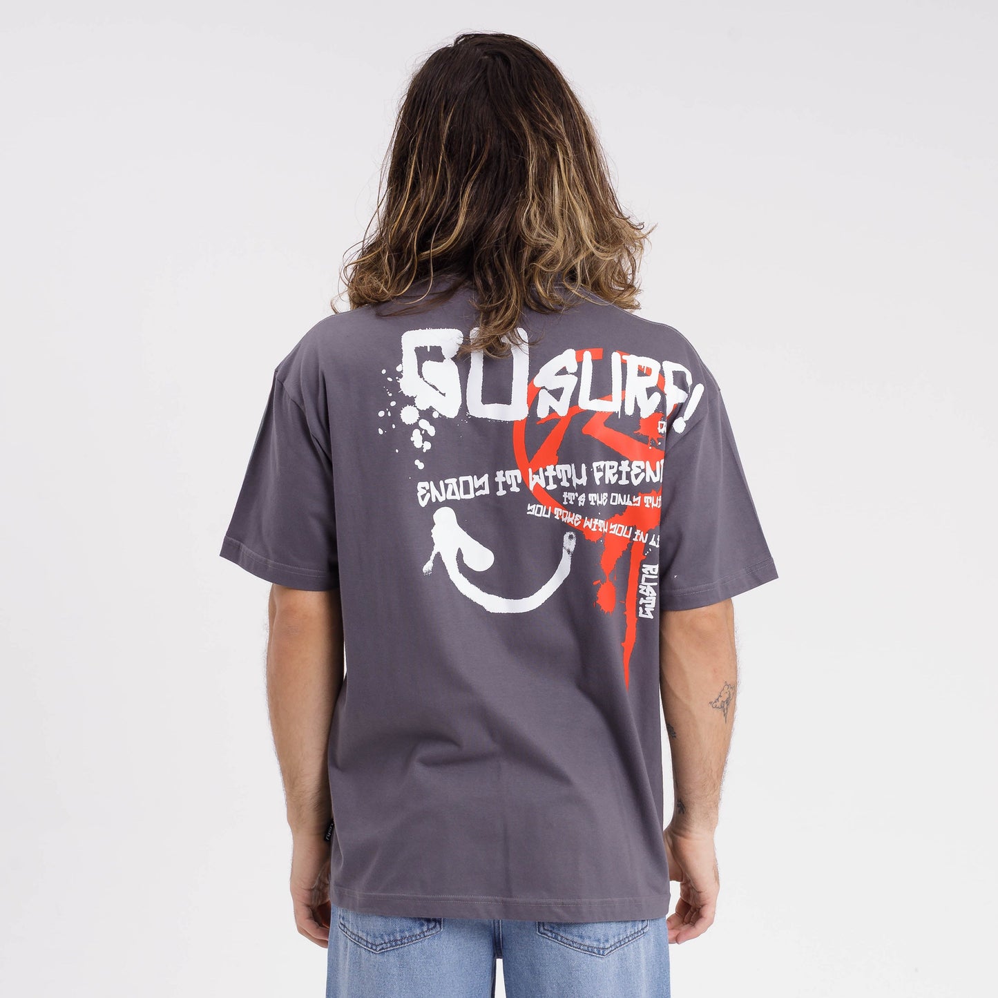 Remera Go Surf! Dark Grey