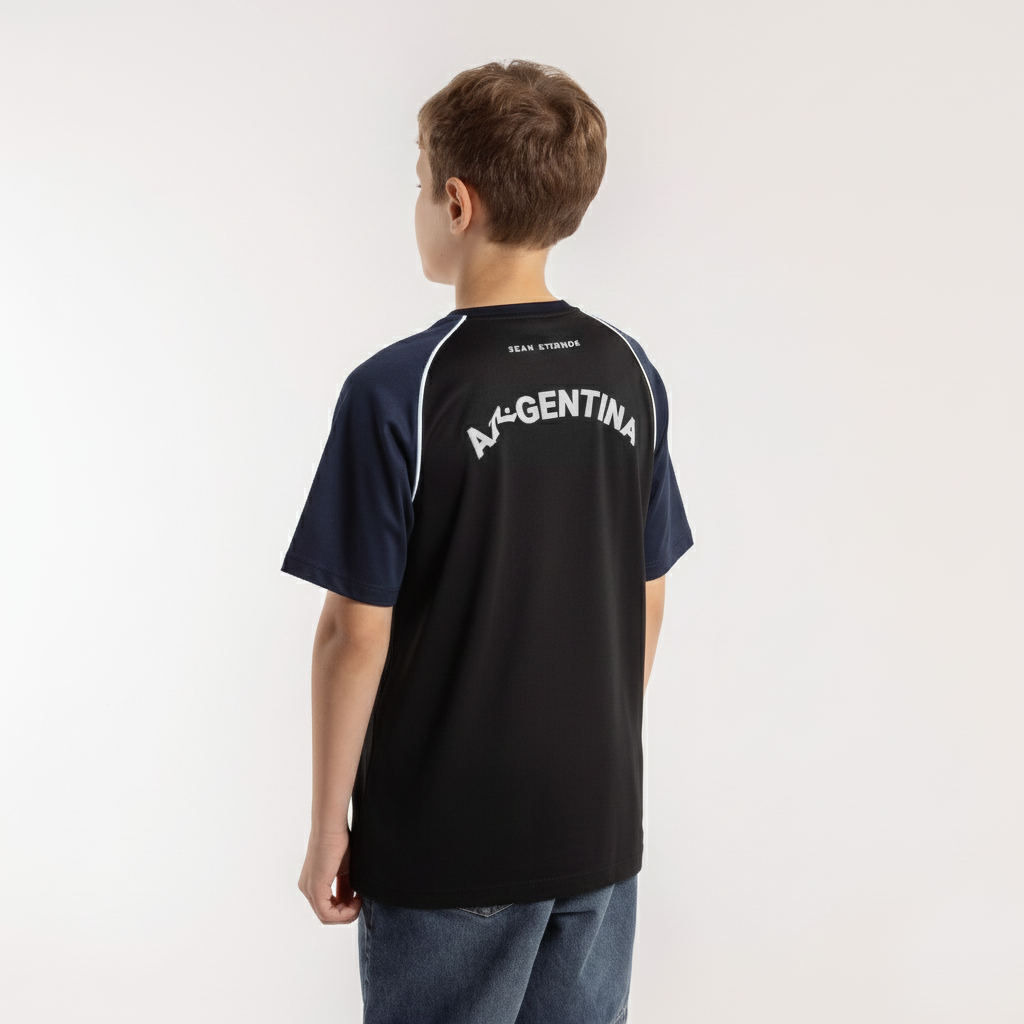 Remera Sean Eternos Junior Negro 2