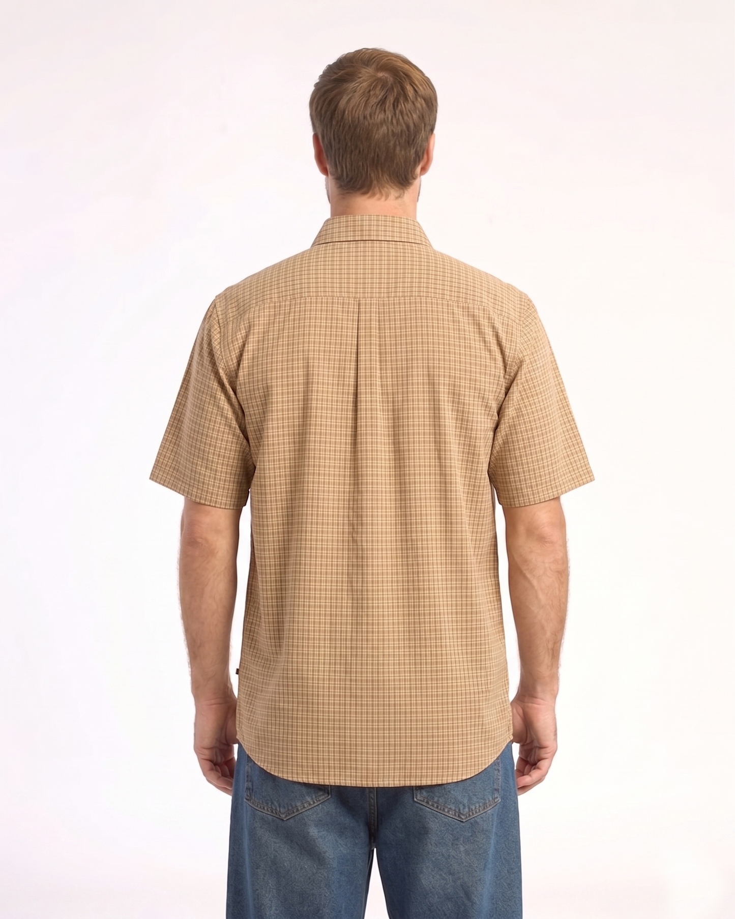 Camisa Datsun Check Sleeve Gold Fusion