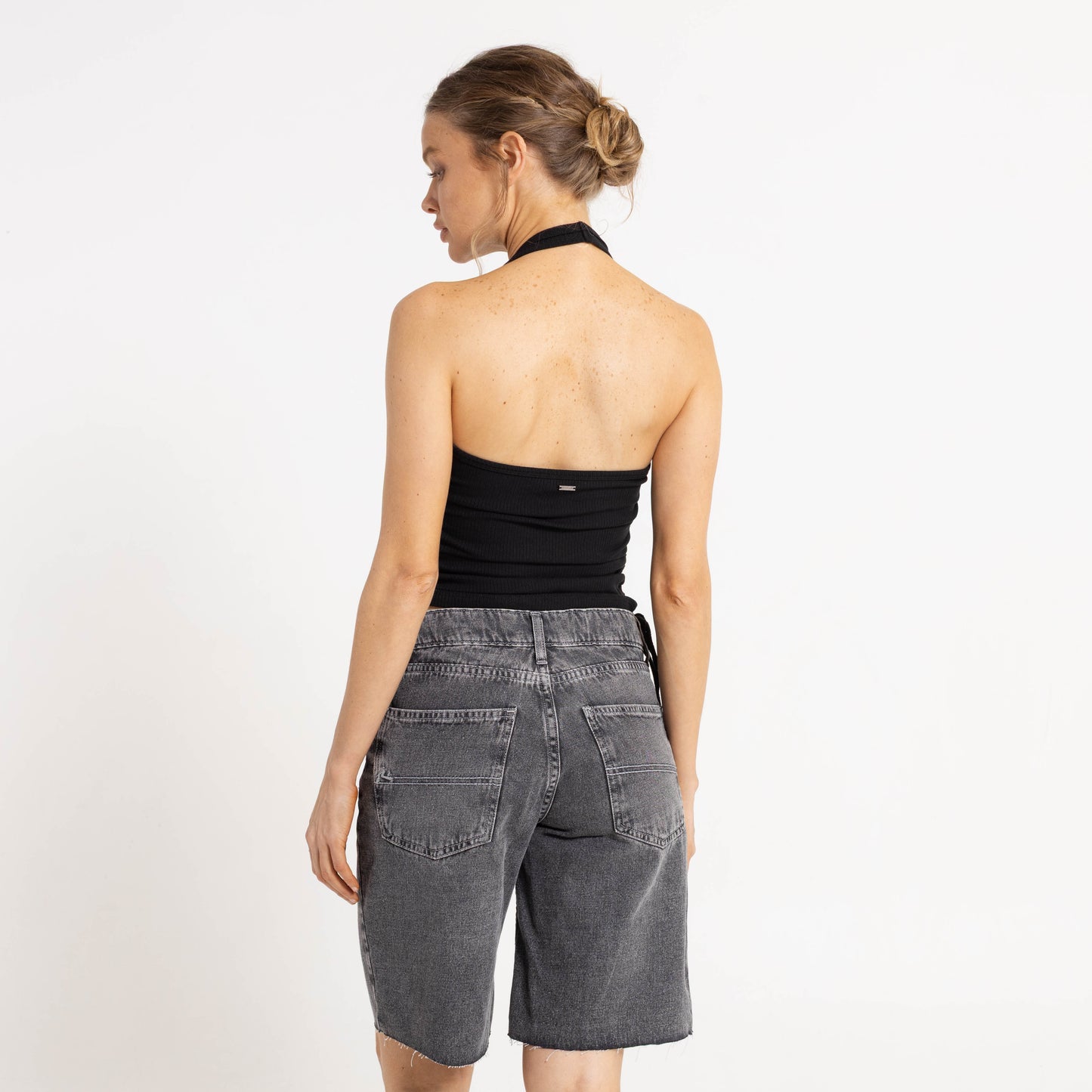 Fashion Top Halter It Up Black