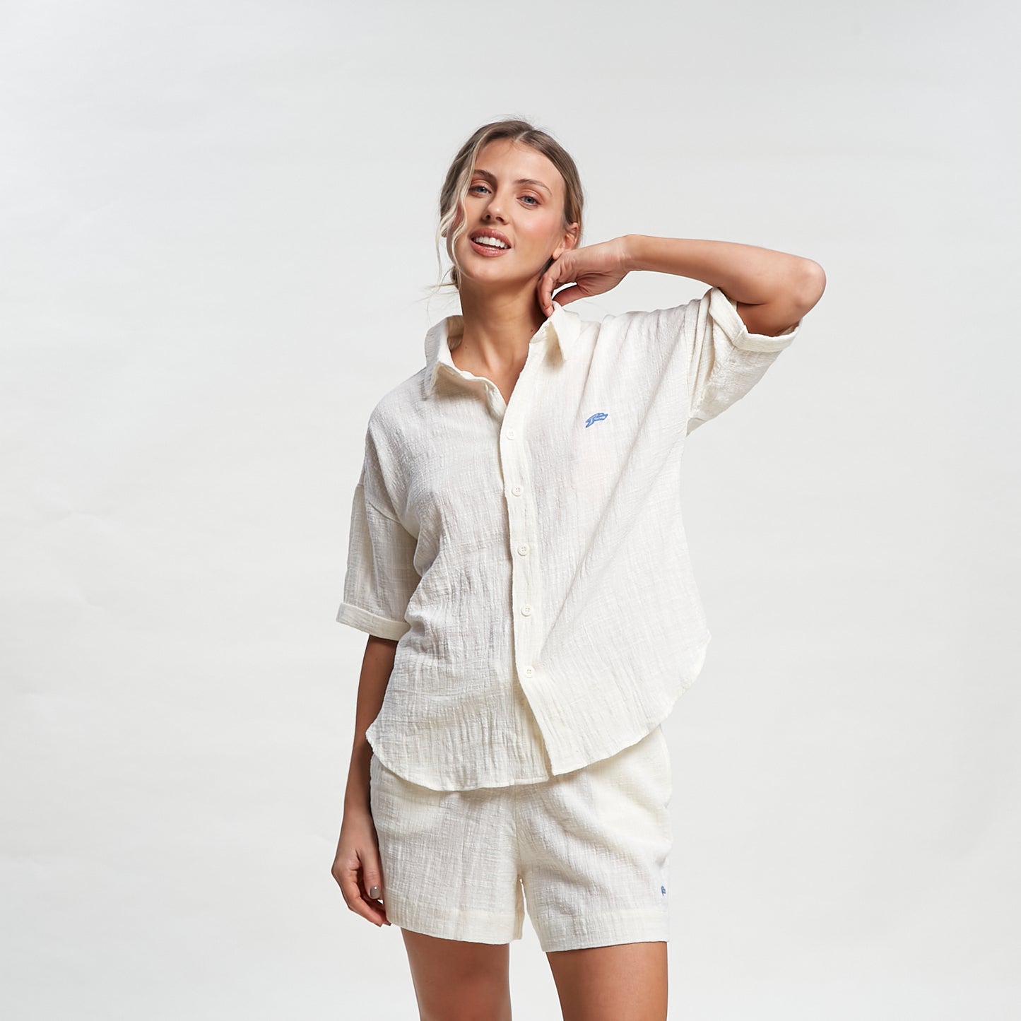 Camisa Mc Hampton Oversized Shirt Ld Off White