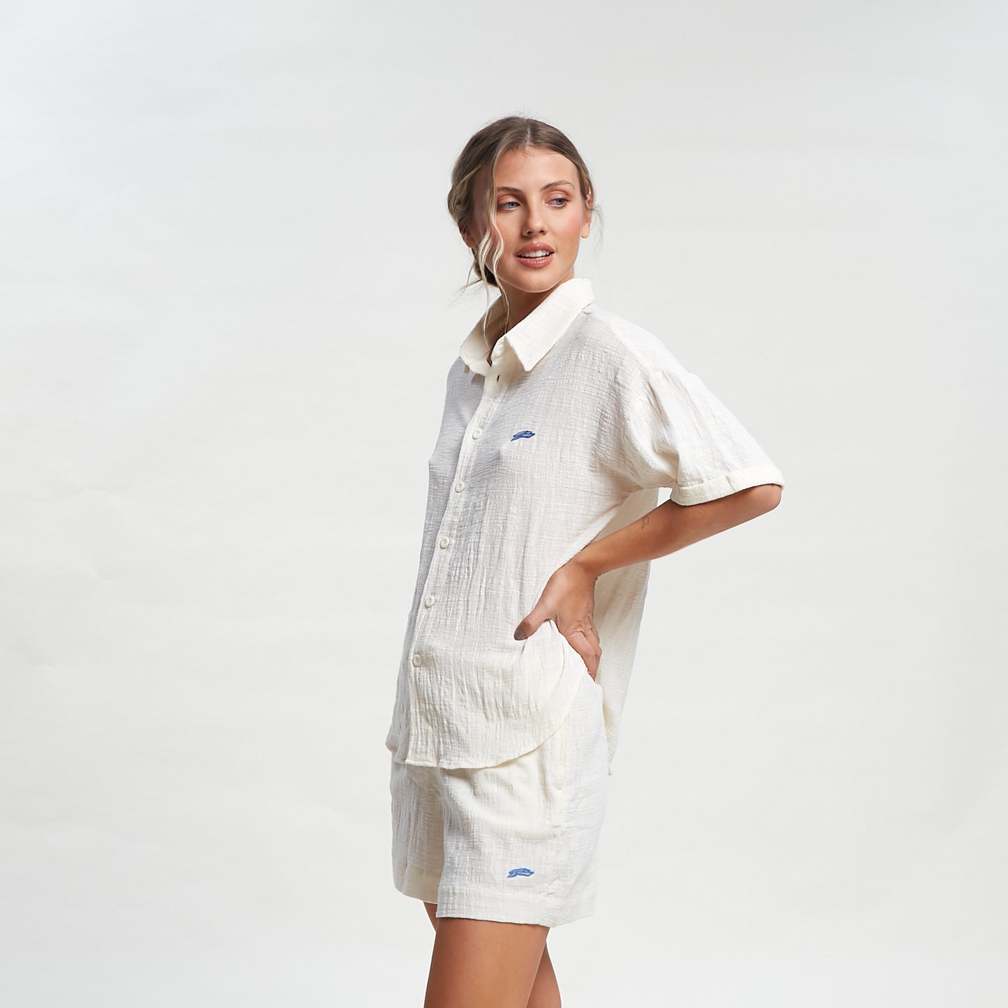 Camisa Mc Hampton Oversized Shirt Ld Off White