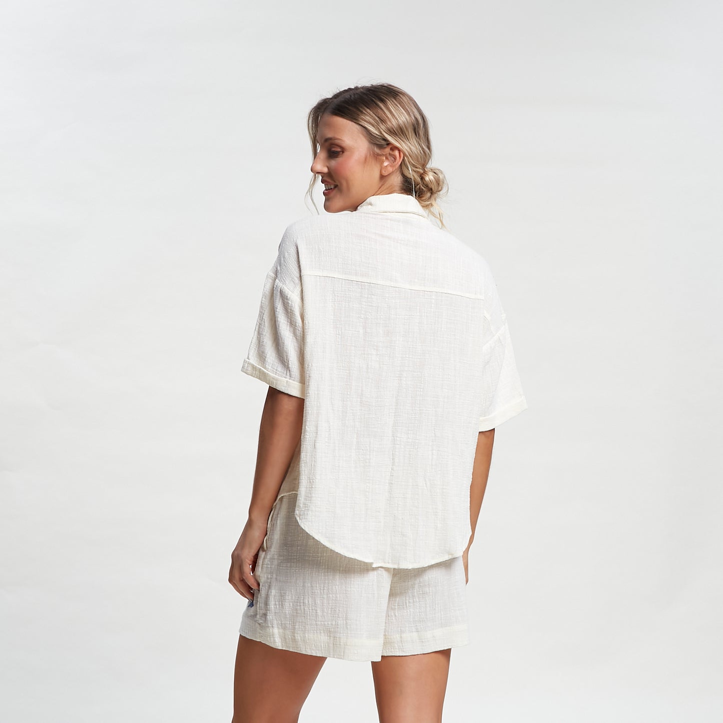 Camisa Mc Hampton Oversized Shirt Ld Off White