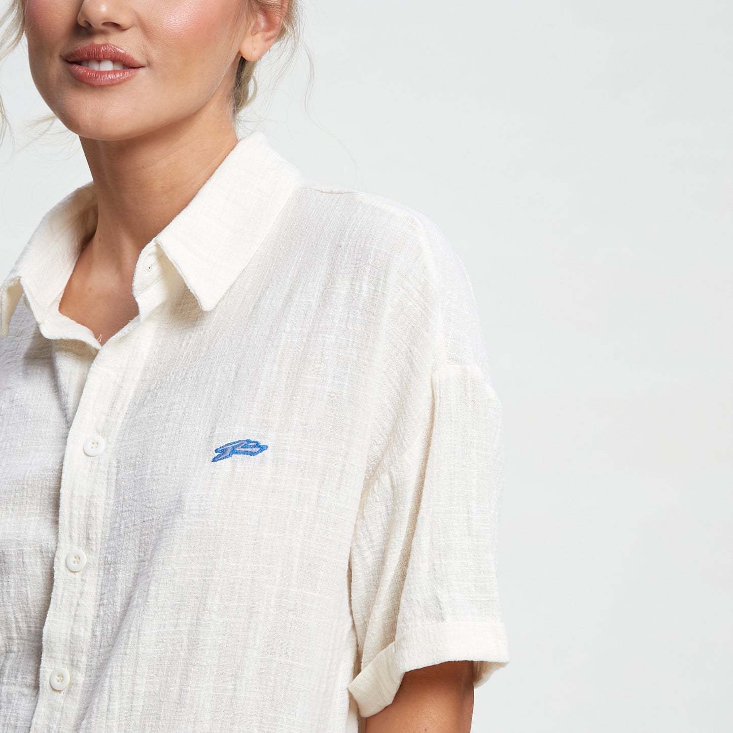 Camisa Mc Hampton Oversized Shirt Ld Off White