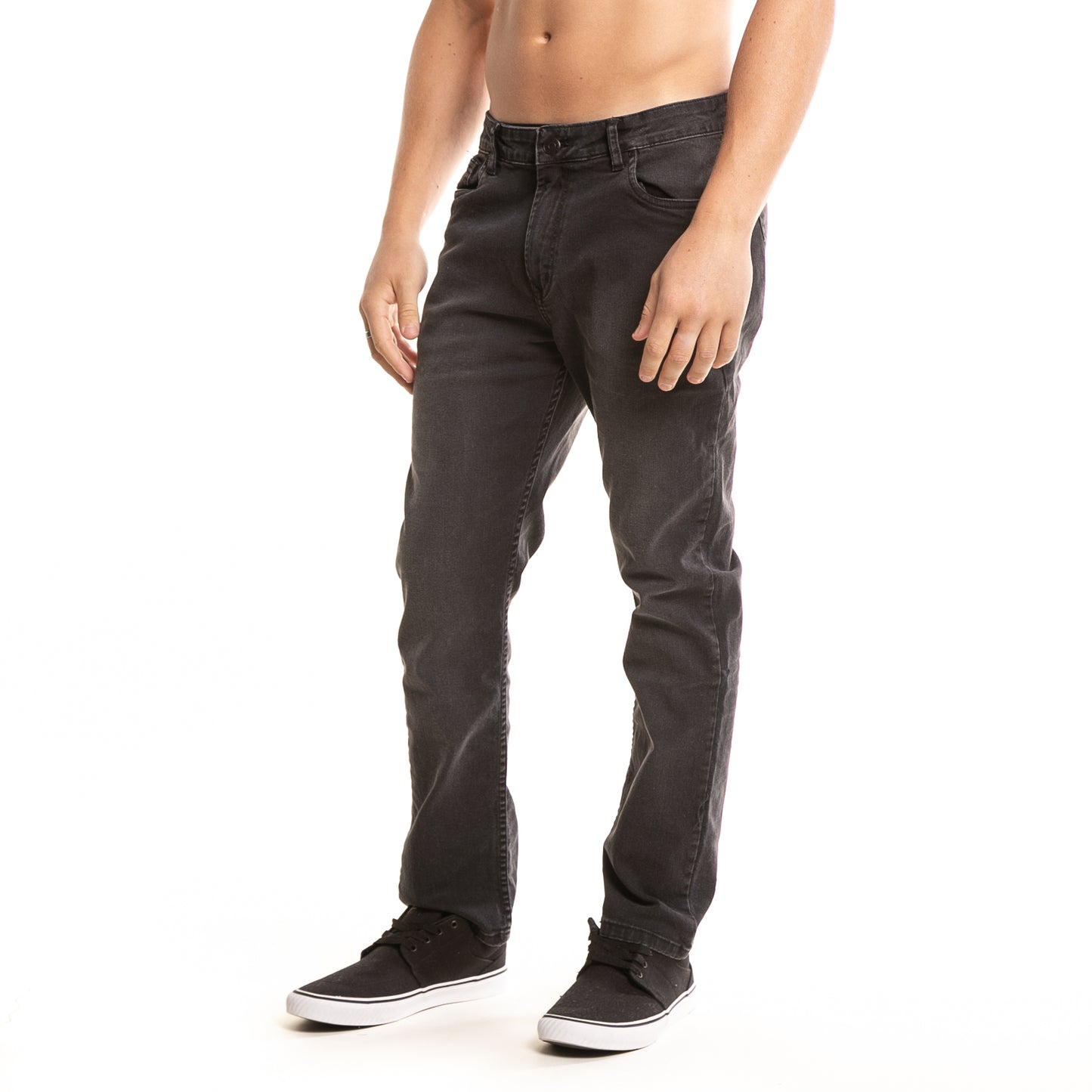 Jean Steven Big Washed Black