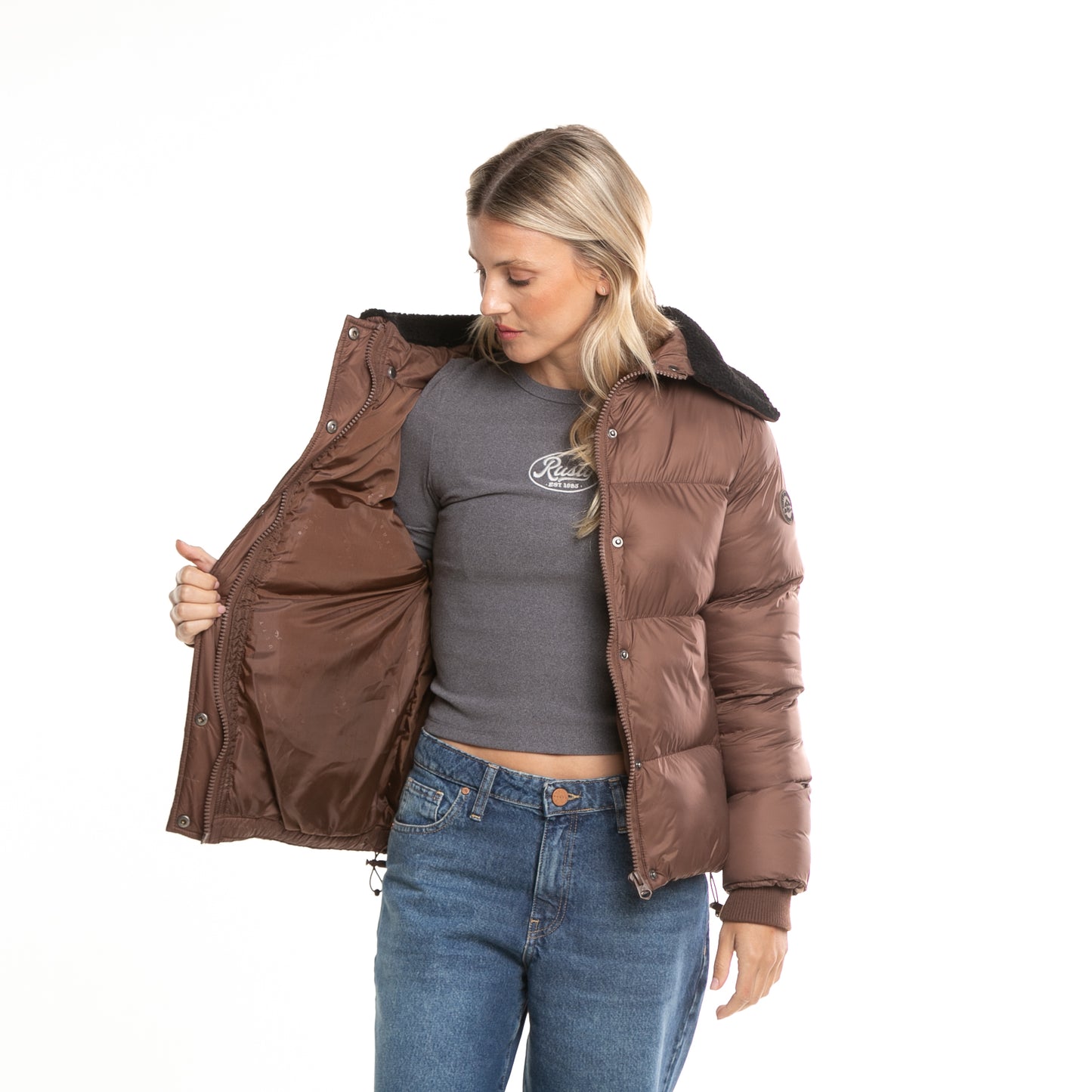 Campera Abrigo Tender Puffer Coat* Chocolate