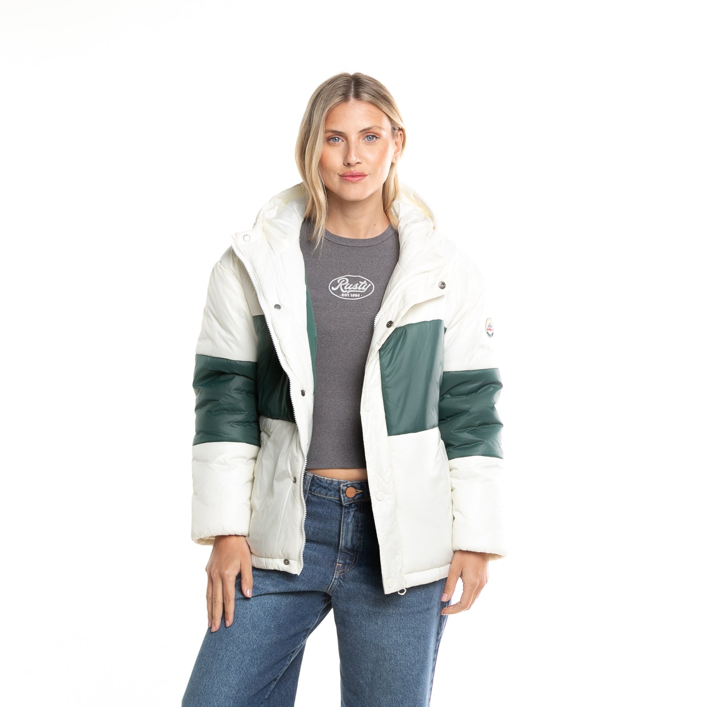 Campera Abrigo Eighties Puffer Coat* Off White