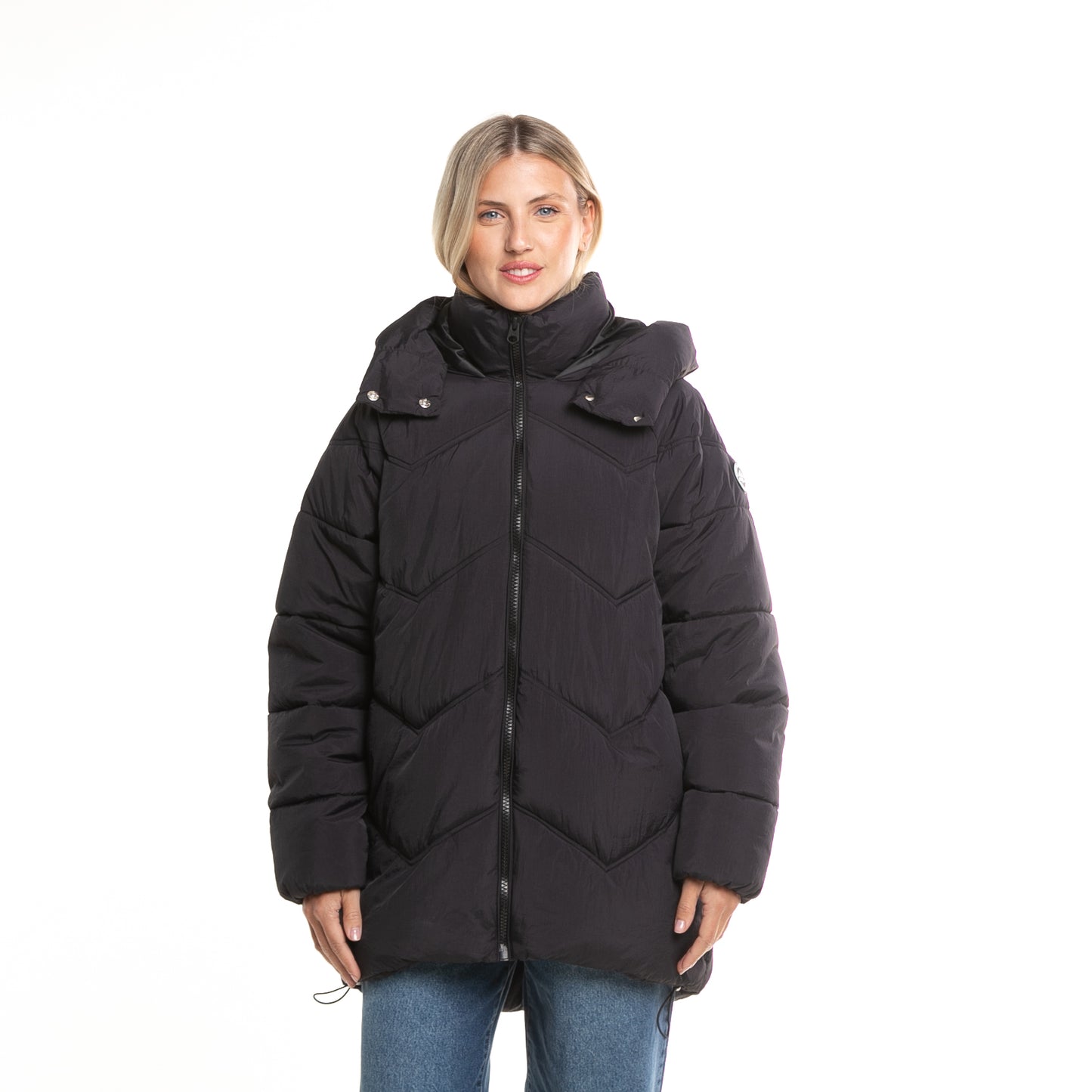 Campera Abrigo Higher Puffer Coat* Negro