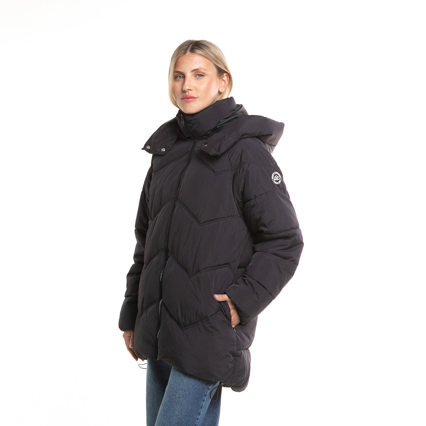 Campera Abrigo Higher Puffer Coat* Negro