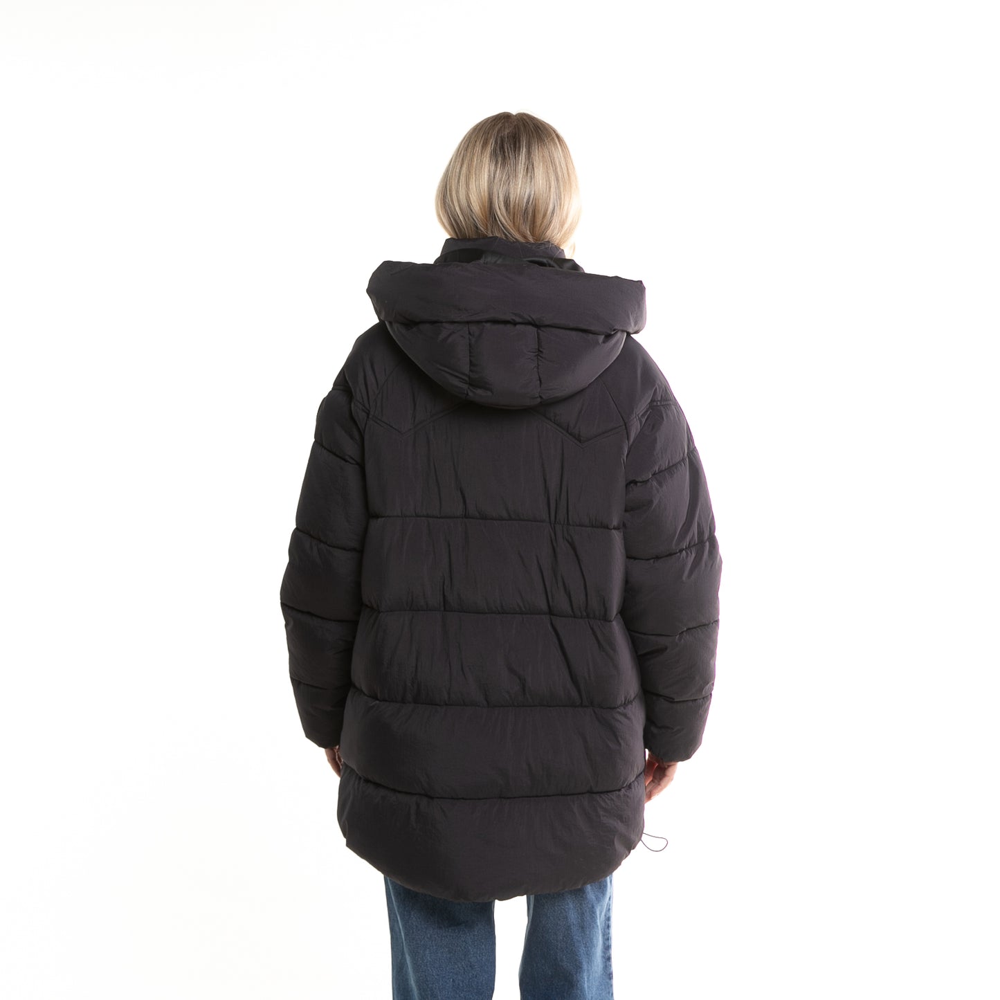 Campera Abrigo Higher Puffer Coat* Negro