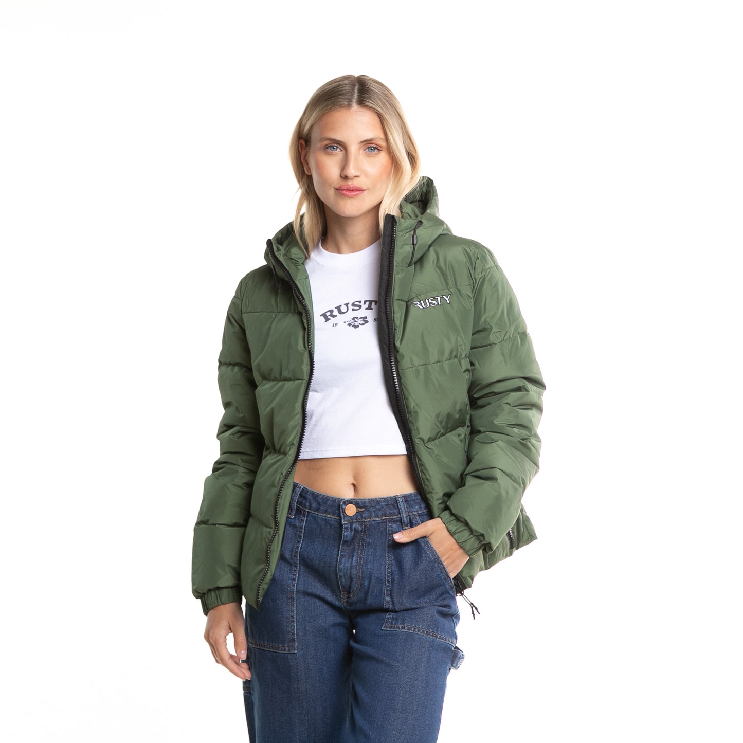 Campera Abrigo Stella Puffer Coat Army