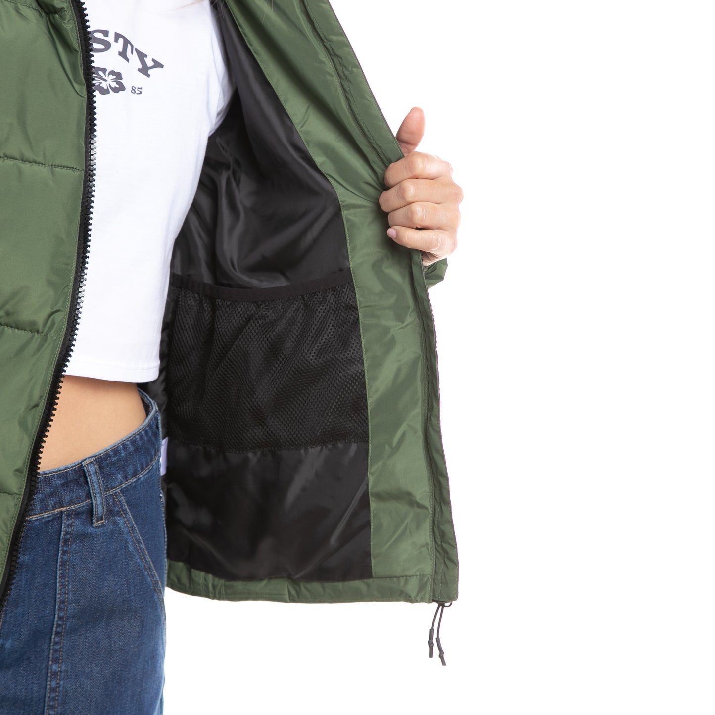 Campera Abrigo Stella Puffer Coat Army