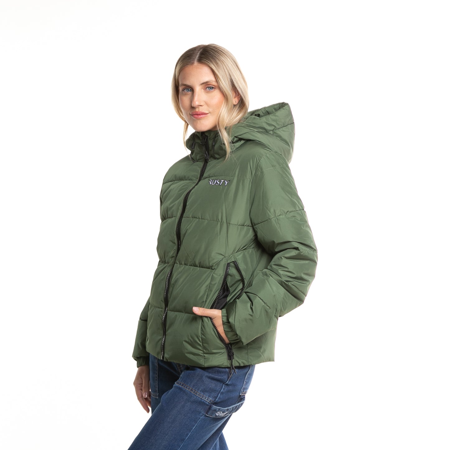 Campera Abrigo Stella Puffer Coat Army