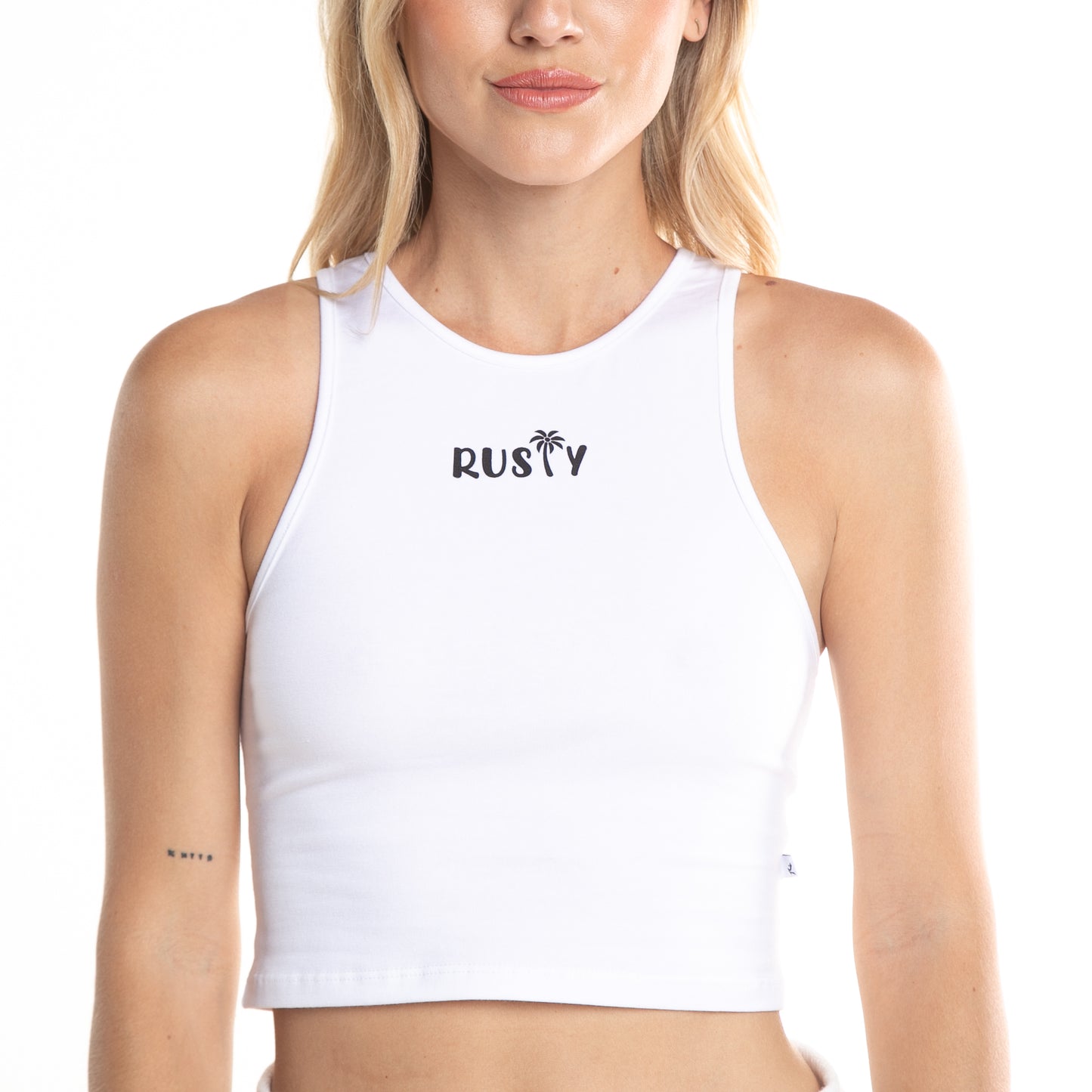Musculosa Rusty Maldiva Racer Tank Ld Blanco