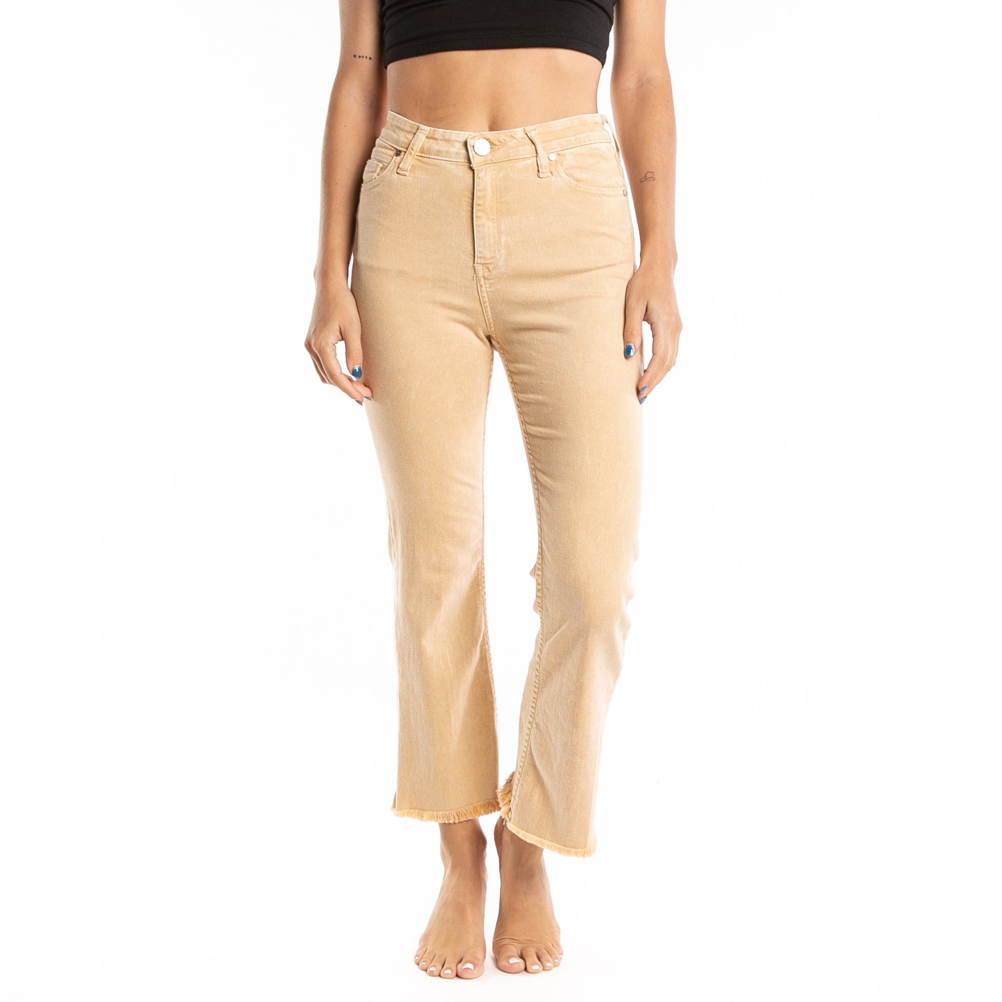 Jean Sunset High Kickflare Ld Camel