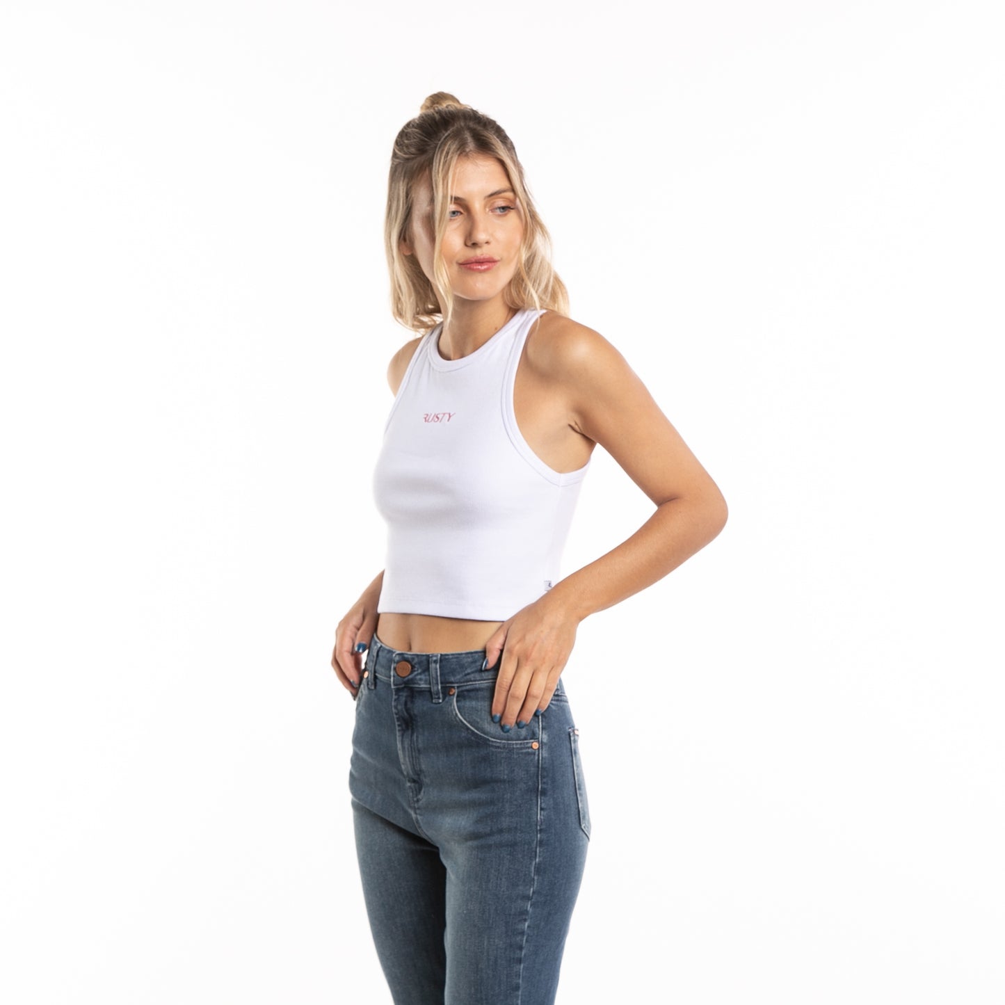 Musculosa Signature Racer Ld White