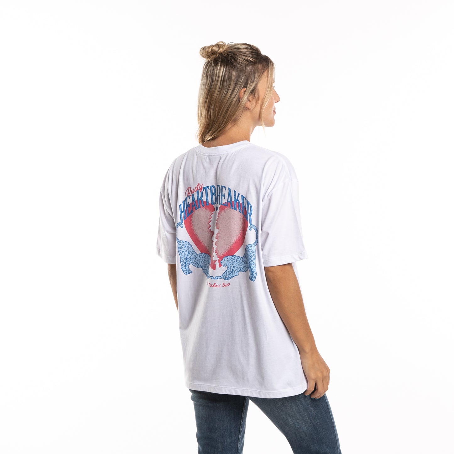 Remera Mc Heartbreaker Oversize Ld White