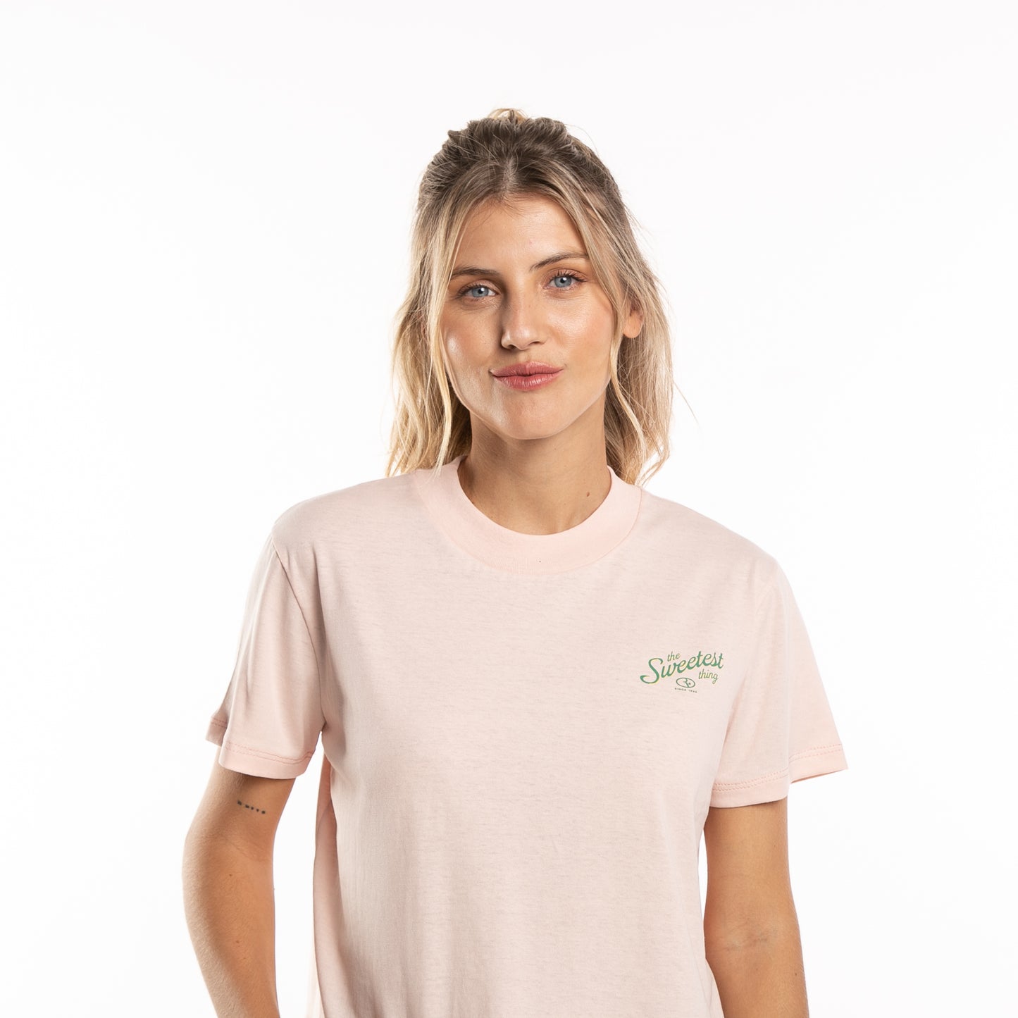 Remera Sweetest Thing Relaxed Fit Crop Ld Light Pink