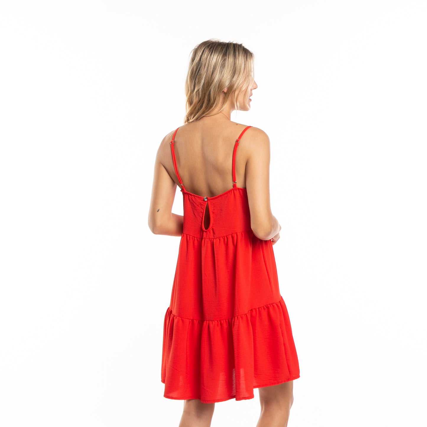 Vestido Heather Slip Ld Radiant Red