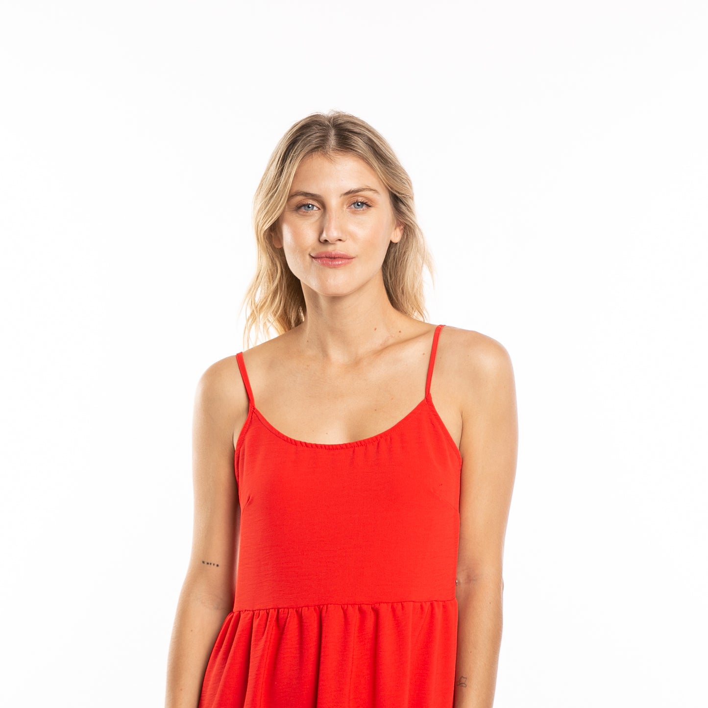 Vestido Heather Slip Ld Radiant Red