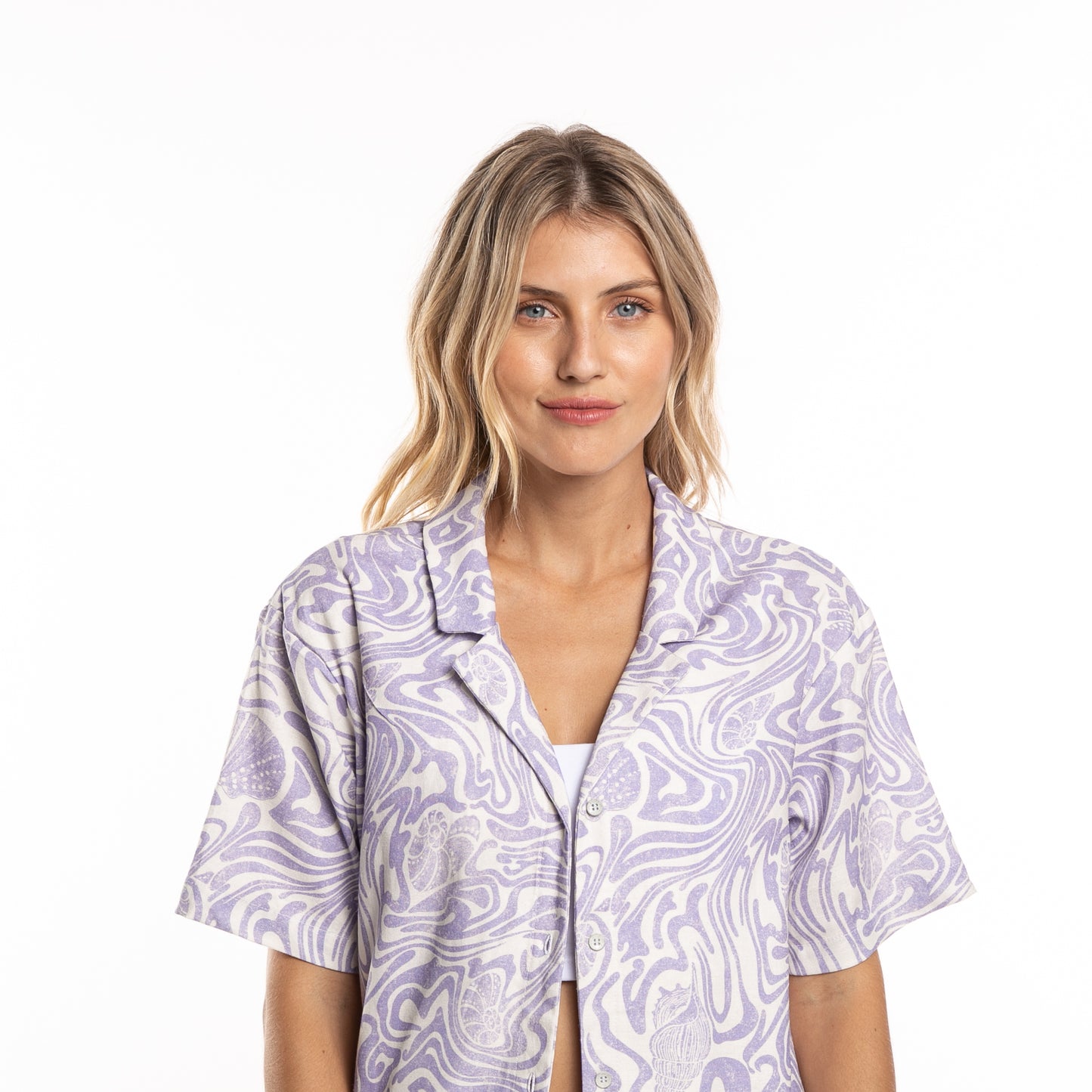 Camisa Mc Seashells Ld Lavender