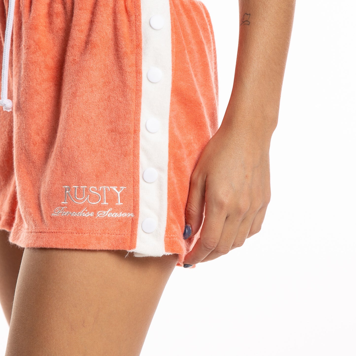 Bermuda Mala Button Short Ld Coral