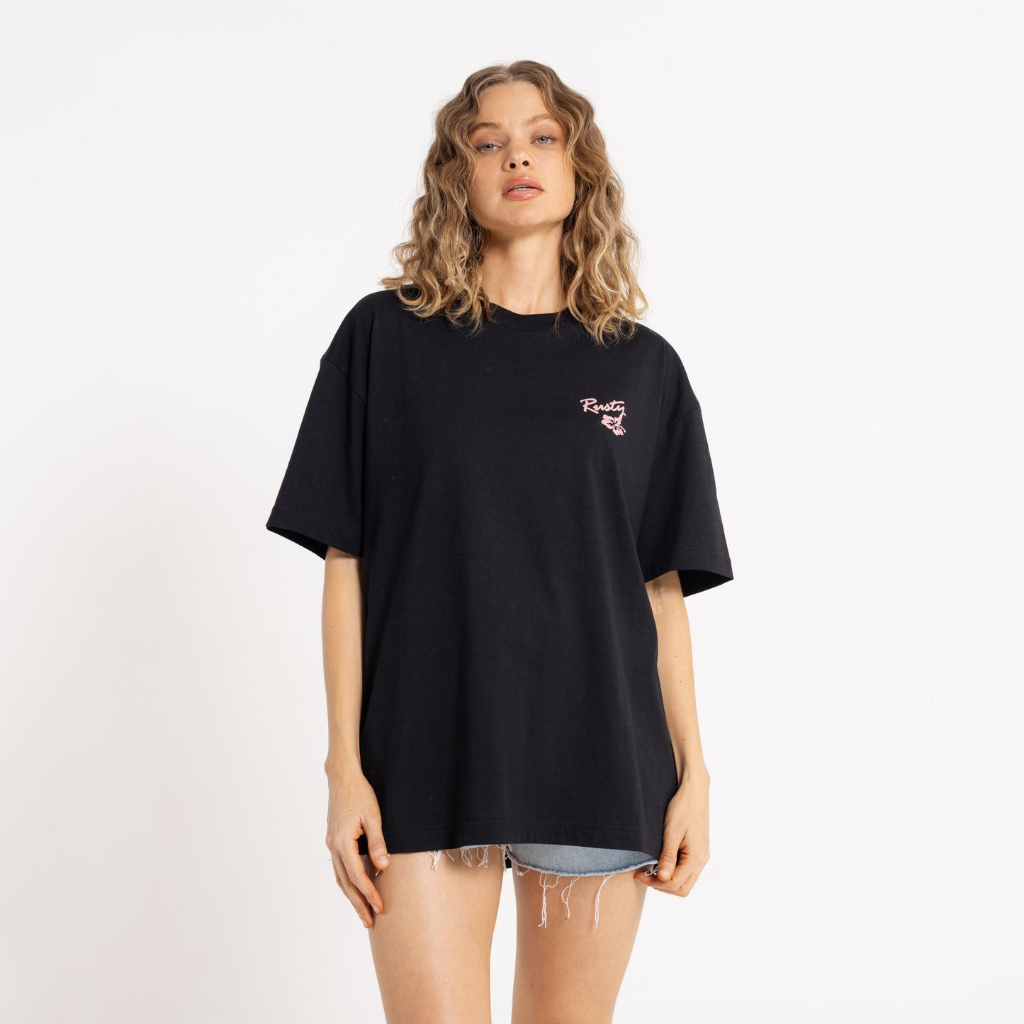 Remera Jill Standard 2 Dye Relaxed Fit Black