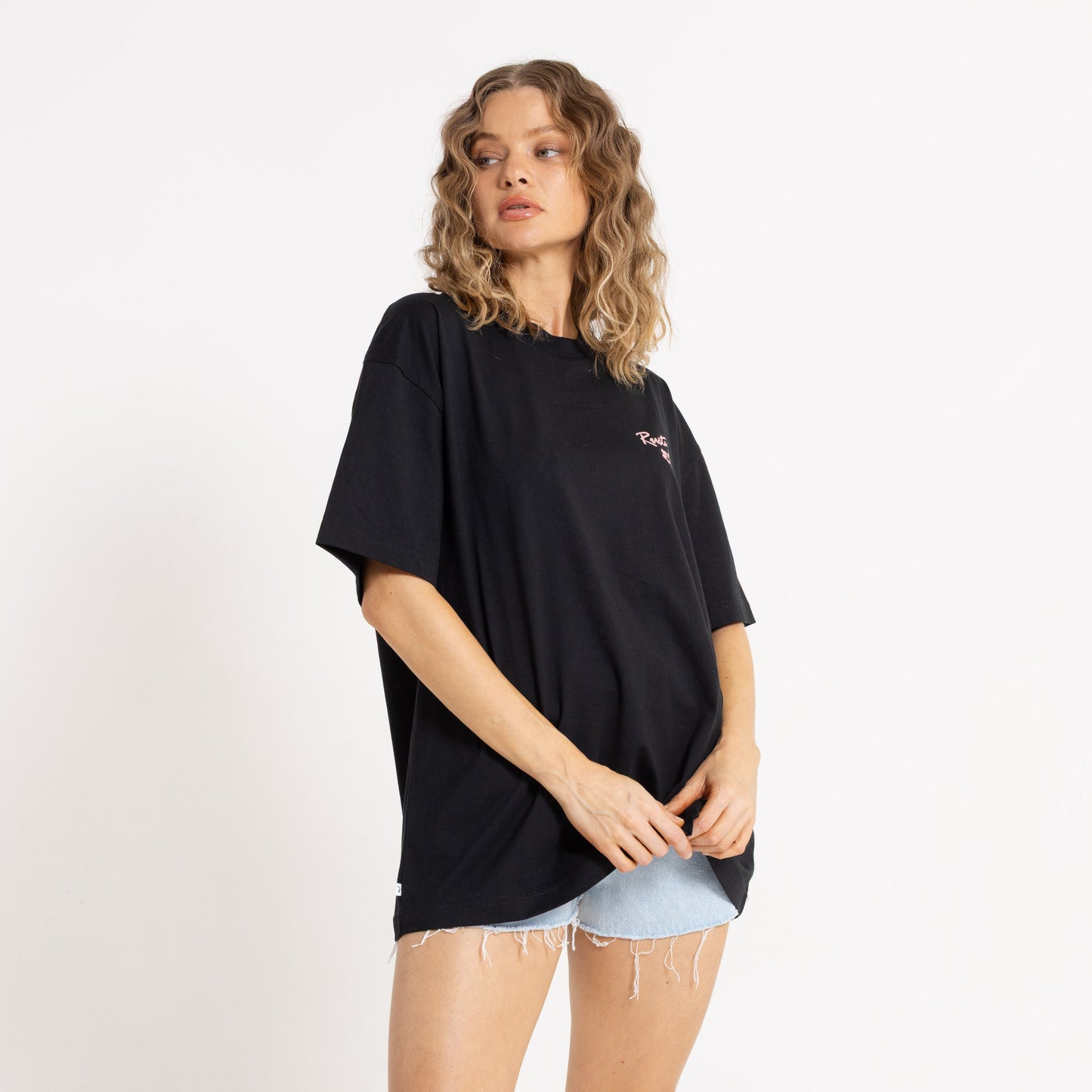 Remera Jill Standard 2 Dye Relaxed Fit Black