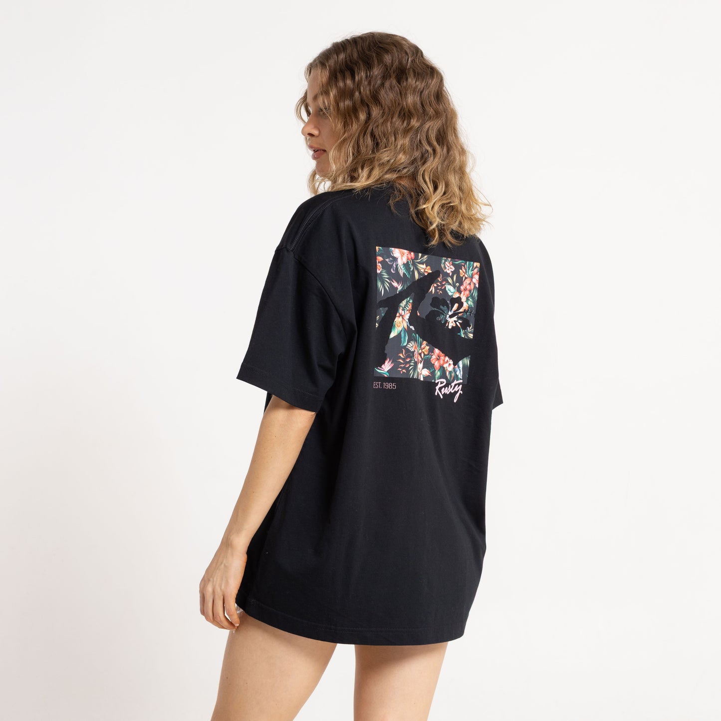 Remera Jill Standard 2 Dye Relaxed Fit Black