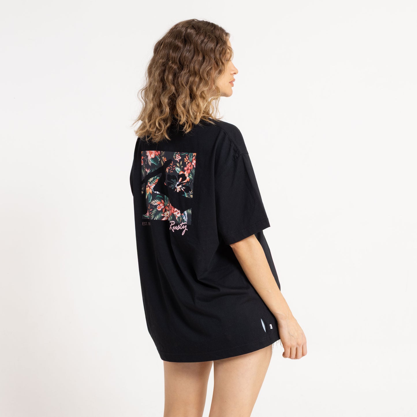 Remera Jill Standard 2 Dye Relaxed Fit Black