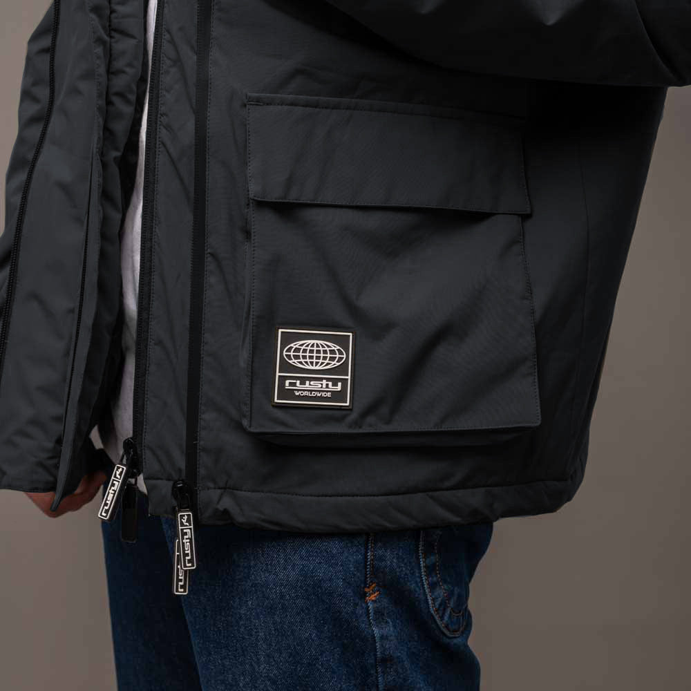 Campera Abrigo Matching Coal