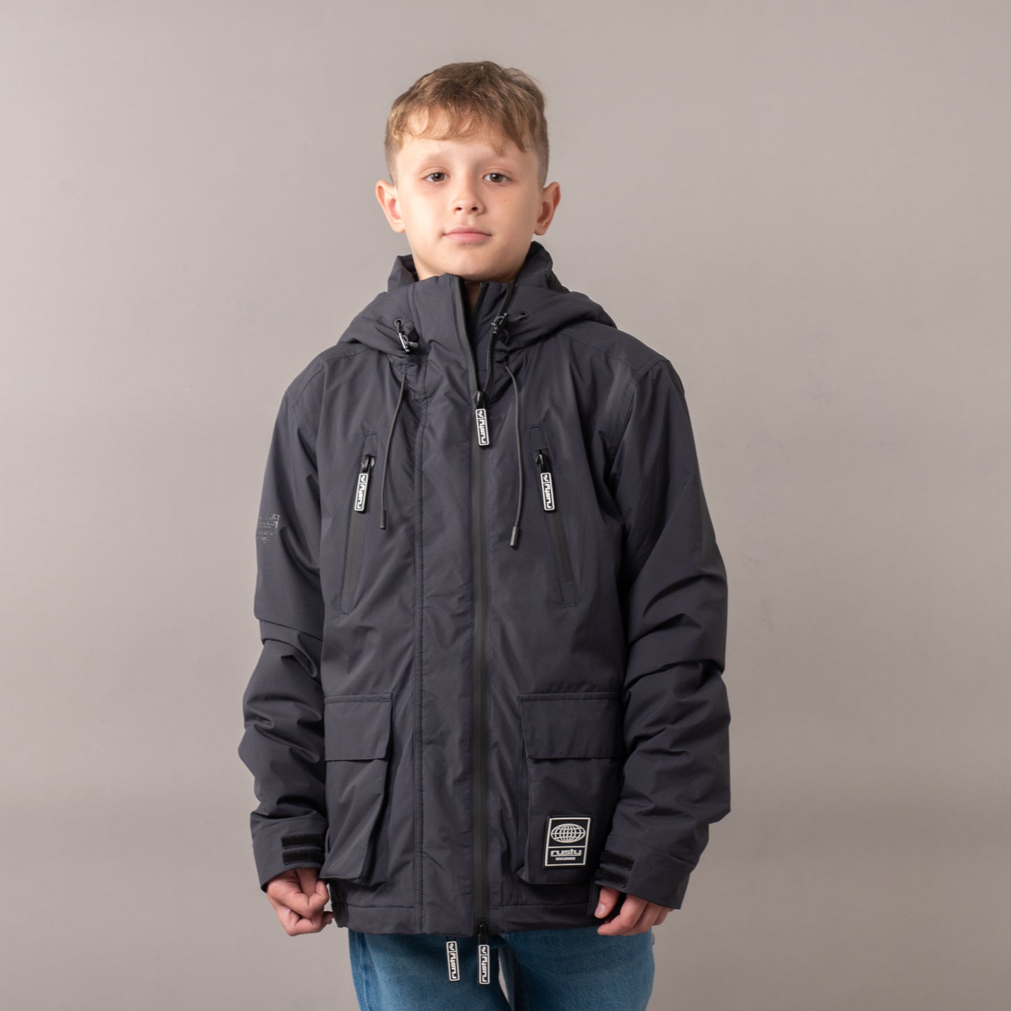 Campera Abrigo Rusty Matching Jacket Jr* Coal