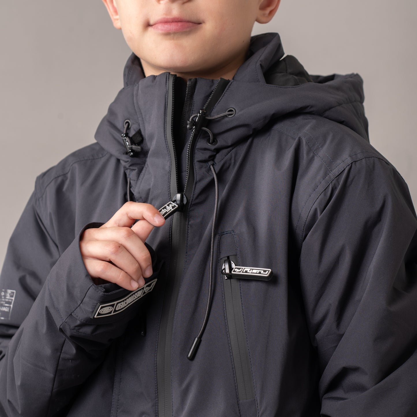 Campera Abrigo Rusty Matching Jacket Jr* Coal