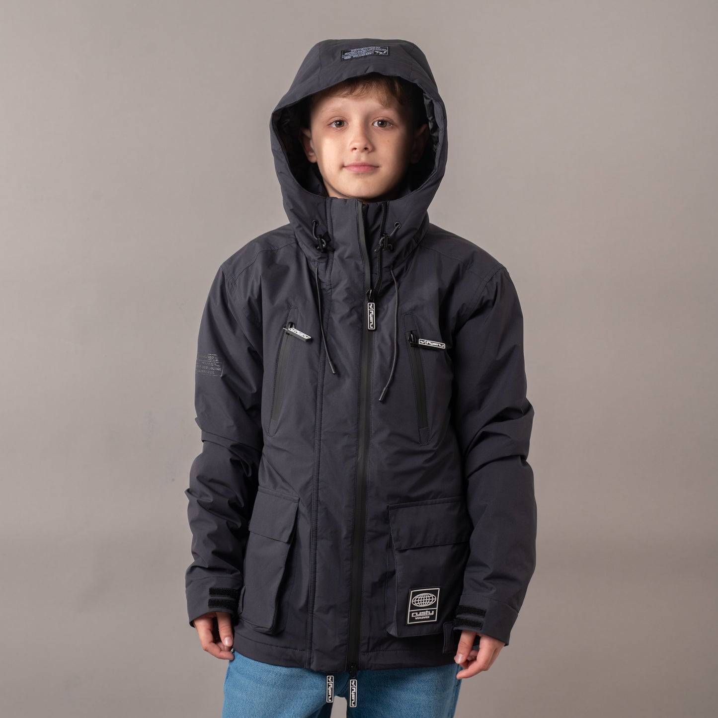Campera Abrigo Rusty Matching Jacket Jr* Coal