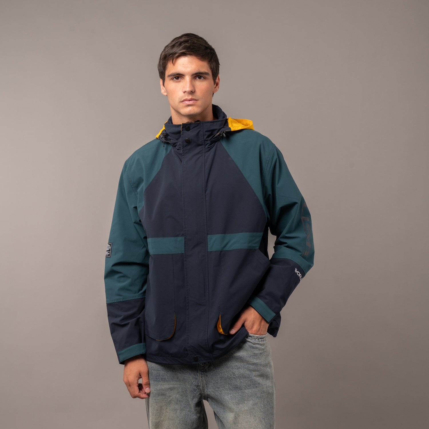 Campera Liviana Mi Sensi Zip Thru Navy Blue